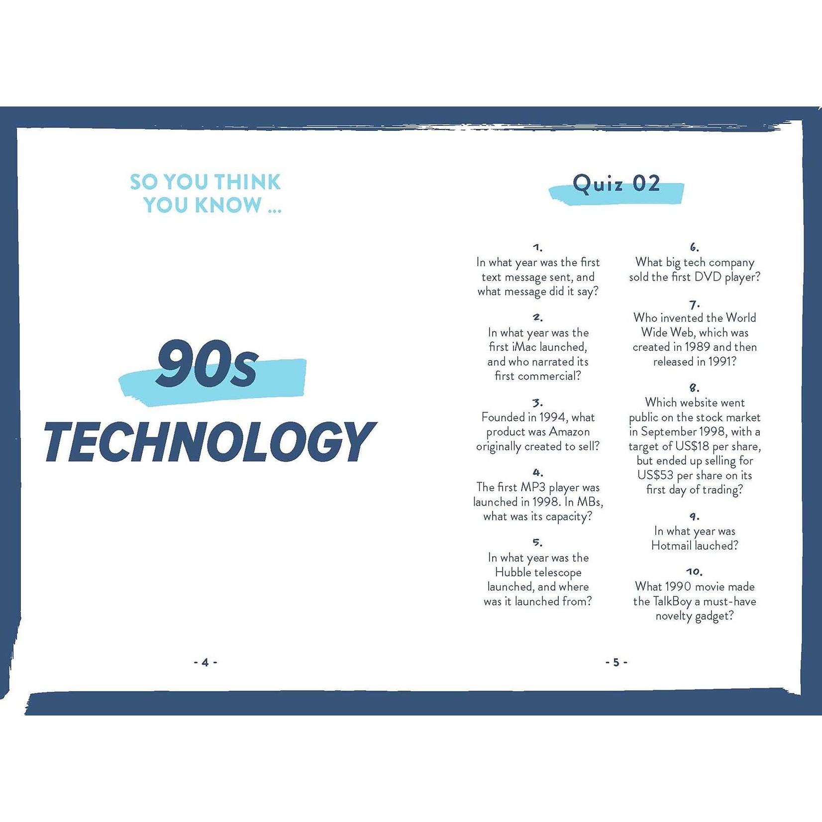 Penguin Random House The 90s Quizpedia