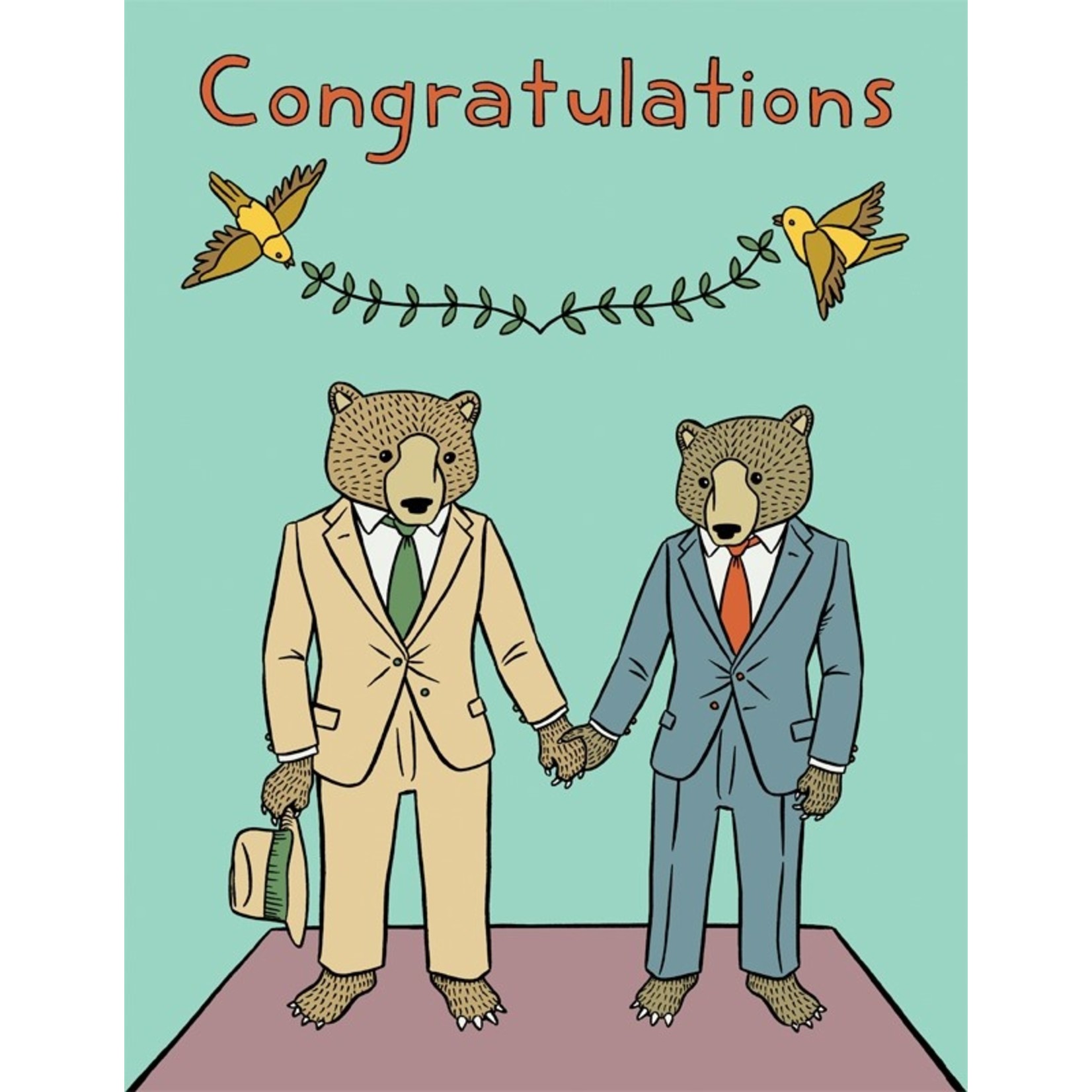 Wedding Card - Congrats Bears