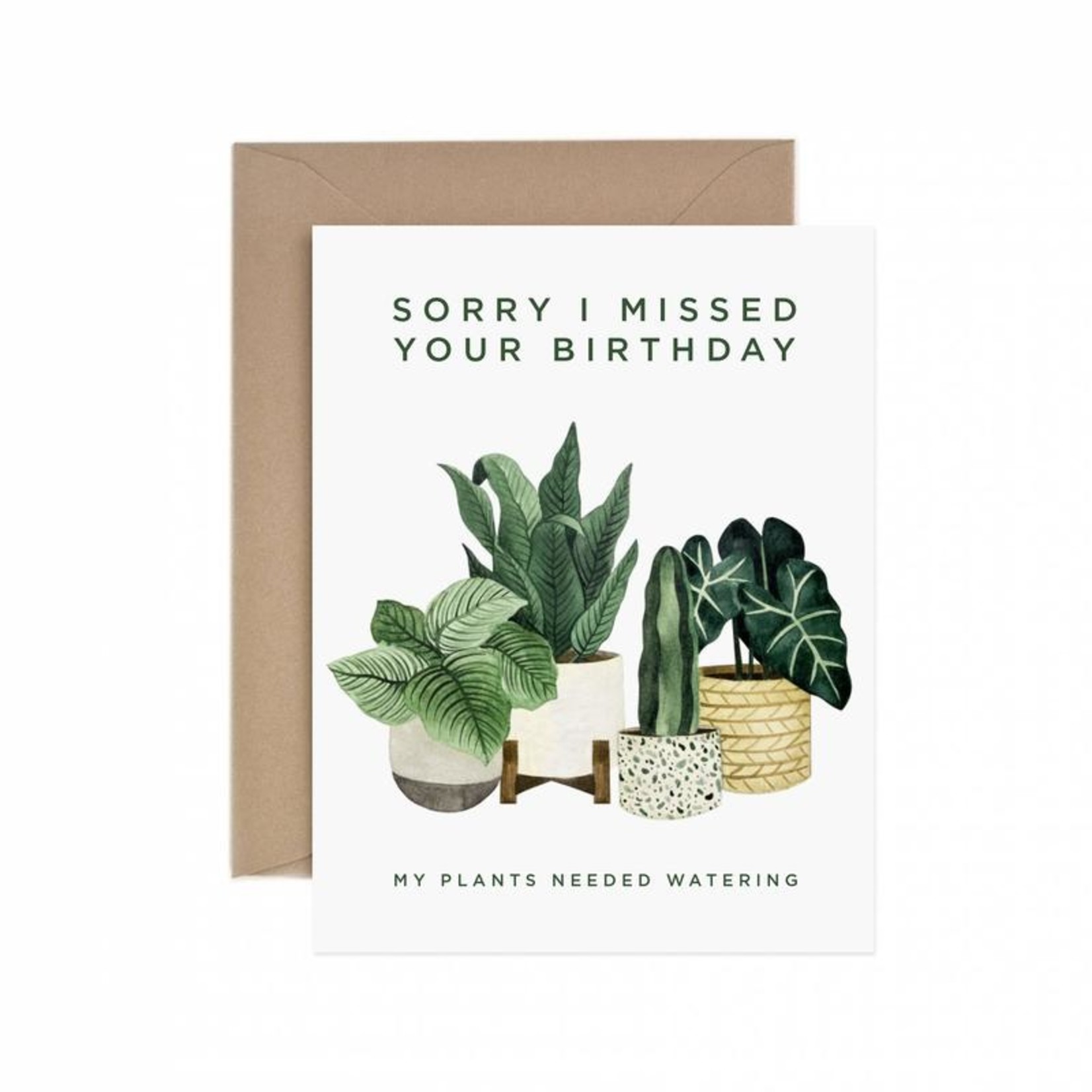 Birthday Card: Belated Plants