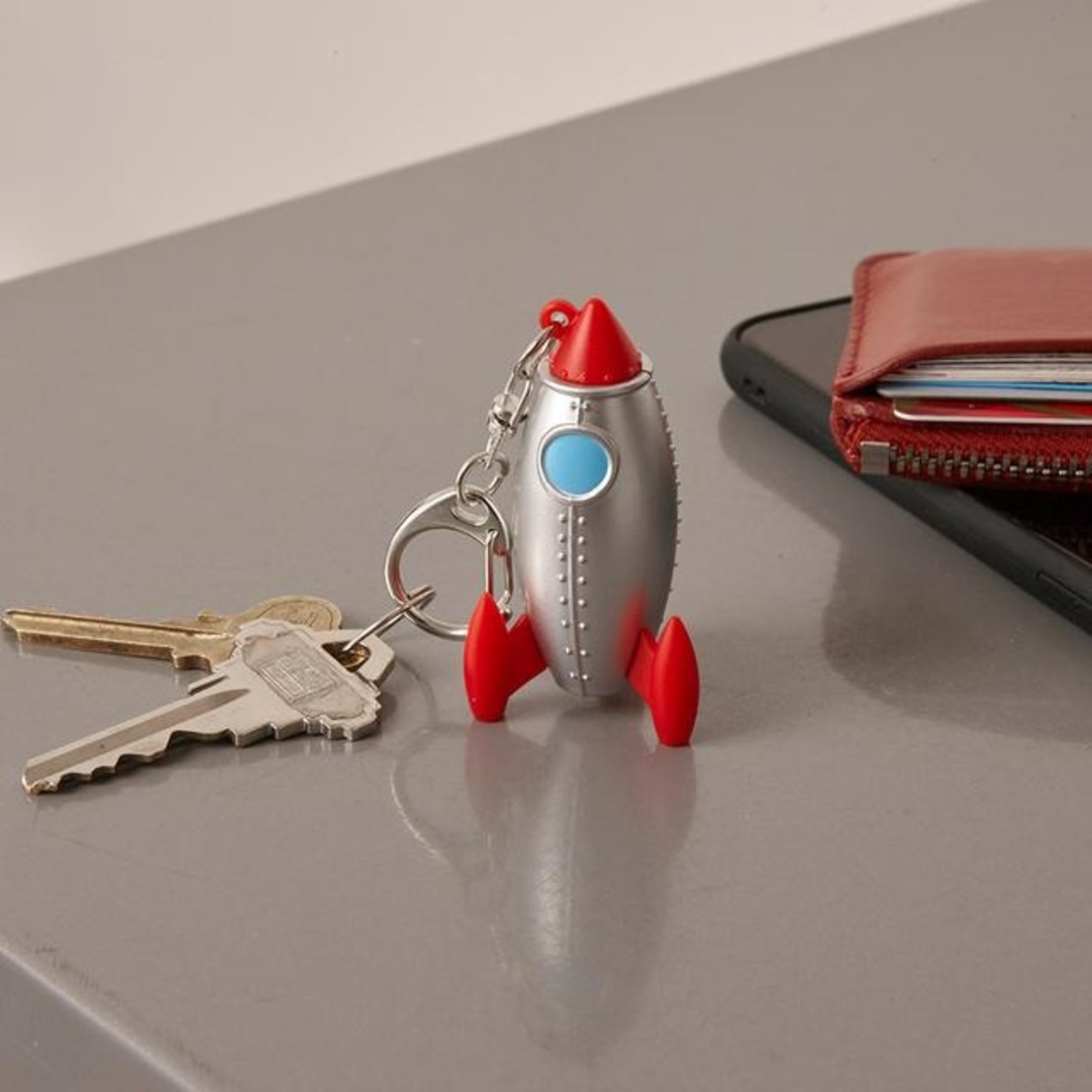 Kikkerland Rocket LED Keychain