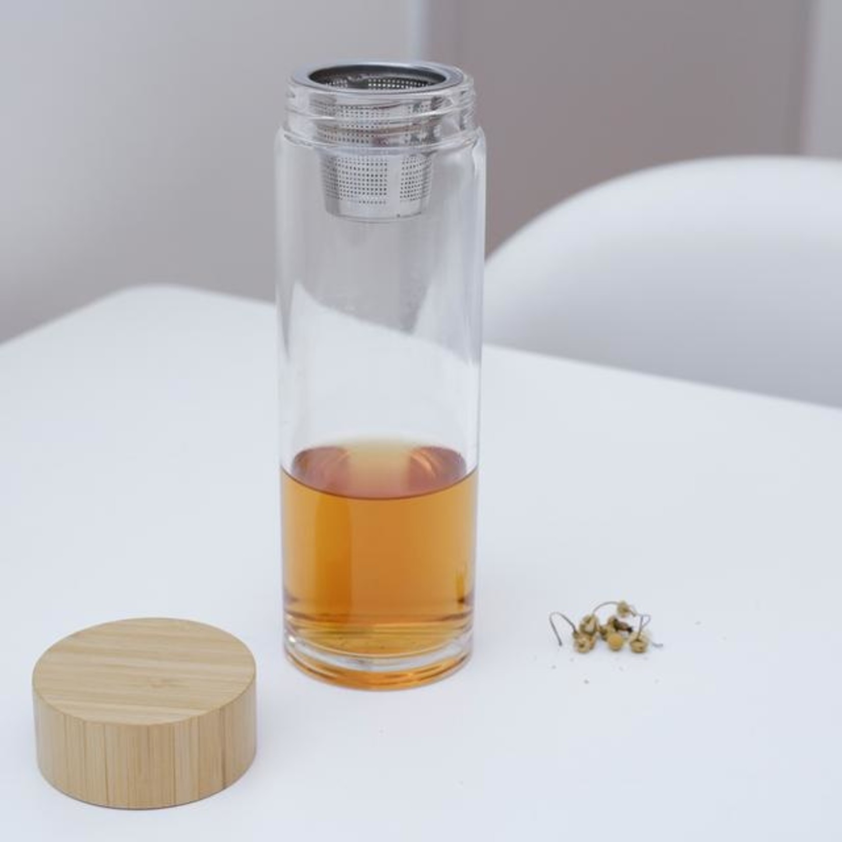 Zen Tea Infuser Glass Bottle