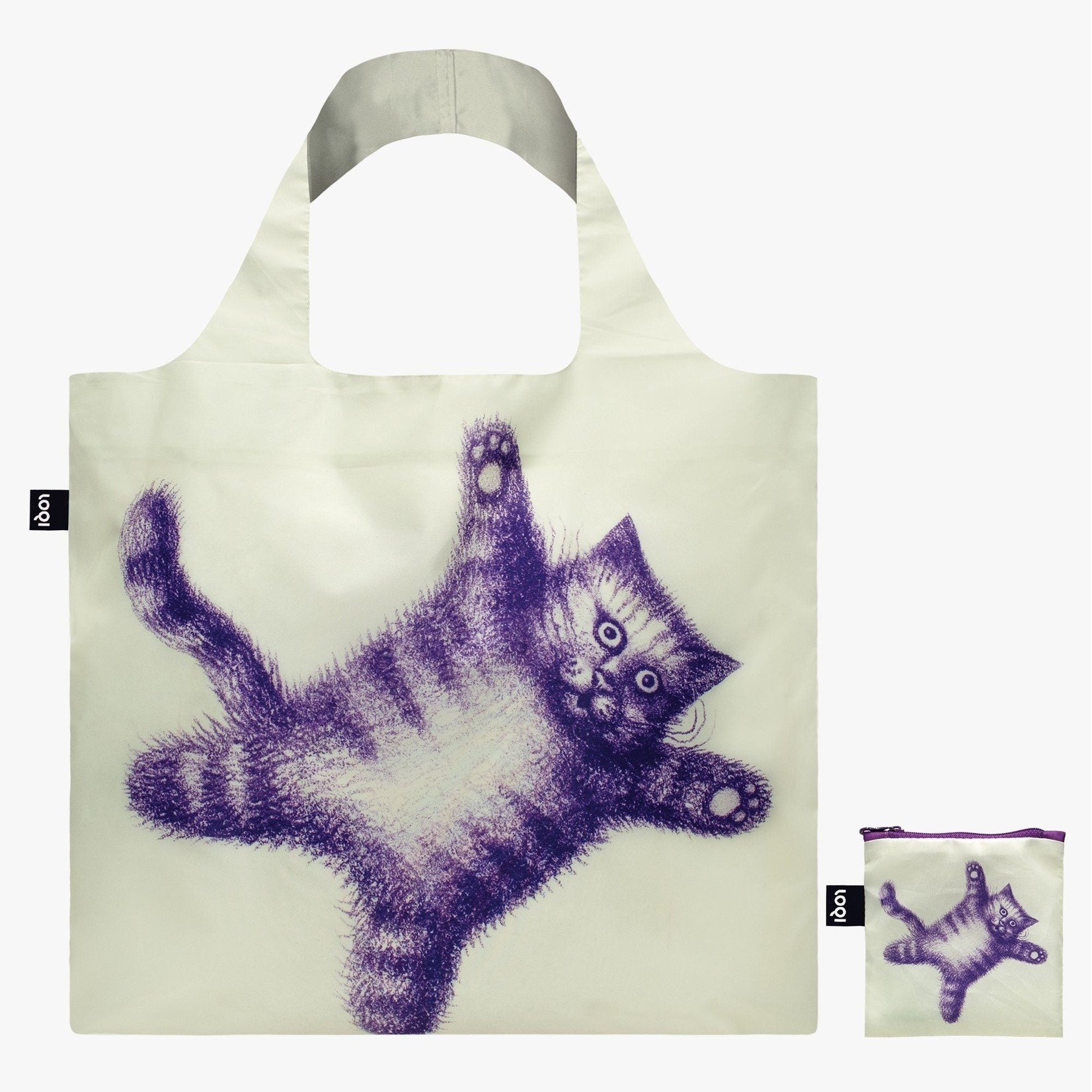 Loqi Bag: Flying Purple Cat