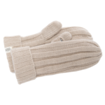 Nirvanna Designs Inc. Ribbed Mittens in Oatmeal