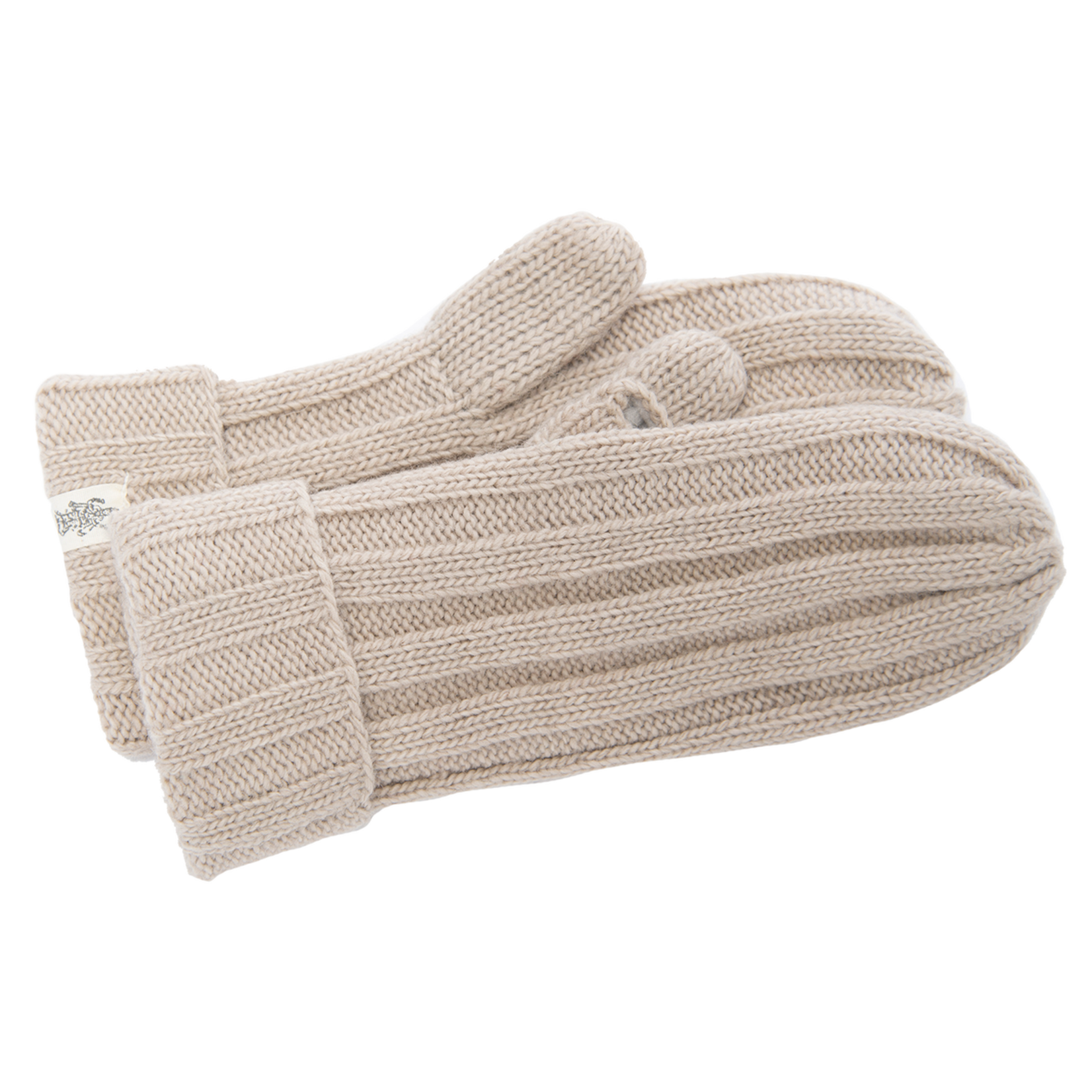 Nirvanna Designs Inc. Ribbed Mittens in Oatmeal