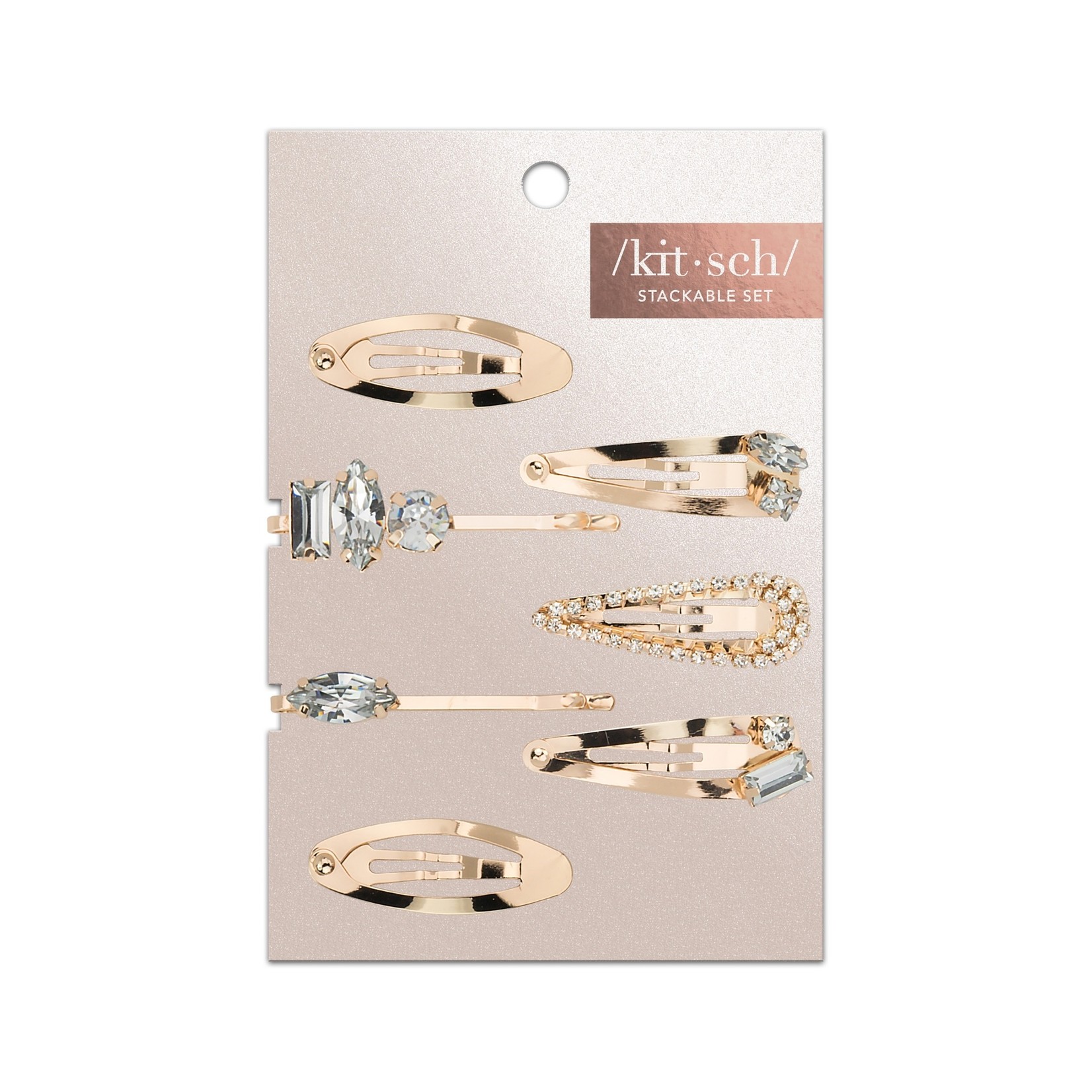 Kitsch Micro Snap Clip in Gold