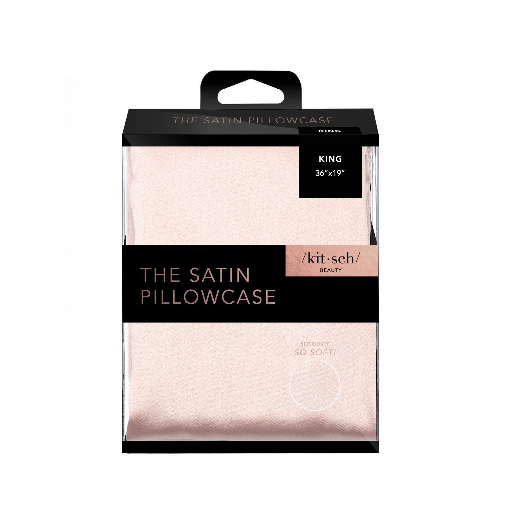 Kitsch Satin Pillowcase in Blush