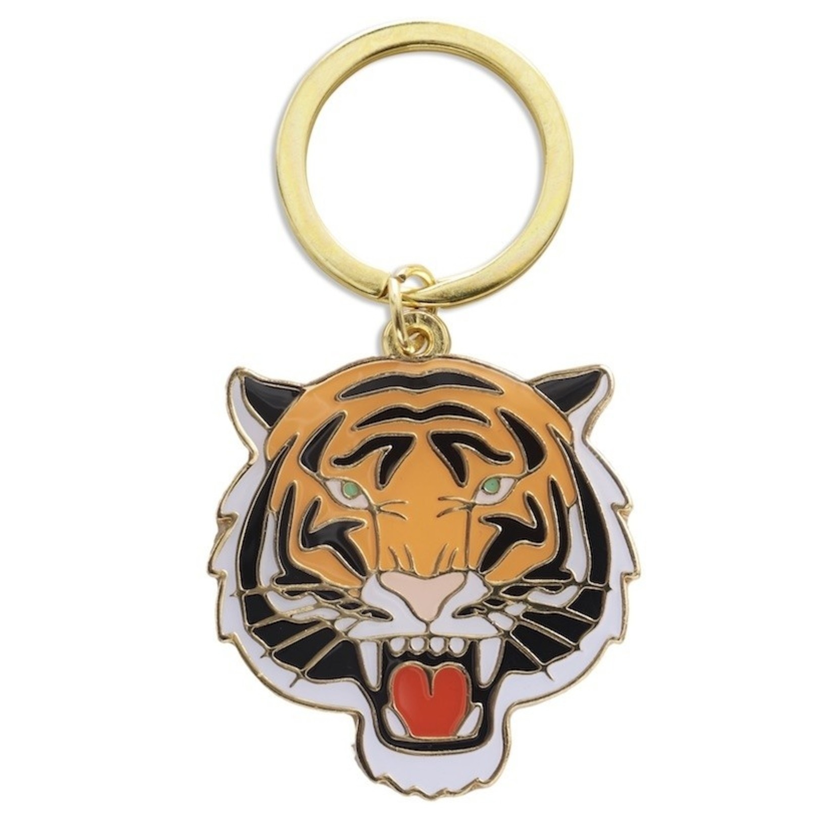 The Found Tiger Enamel Keychain