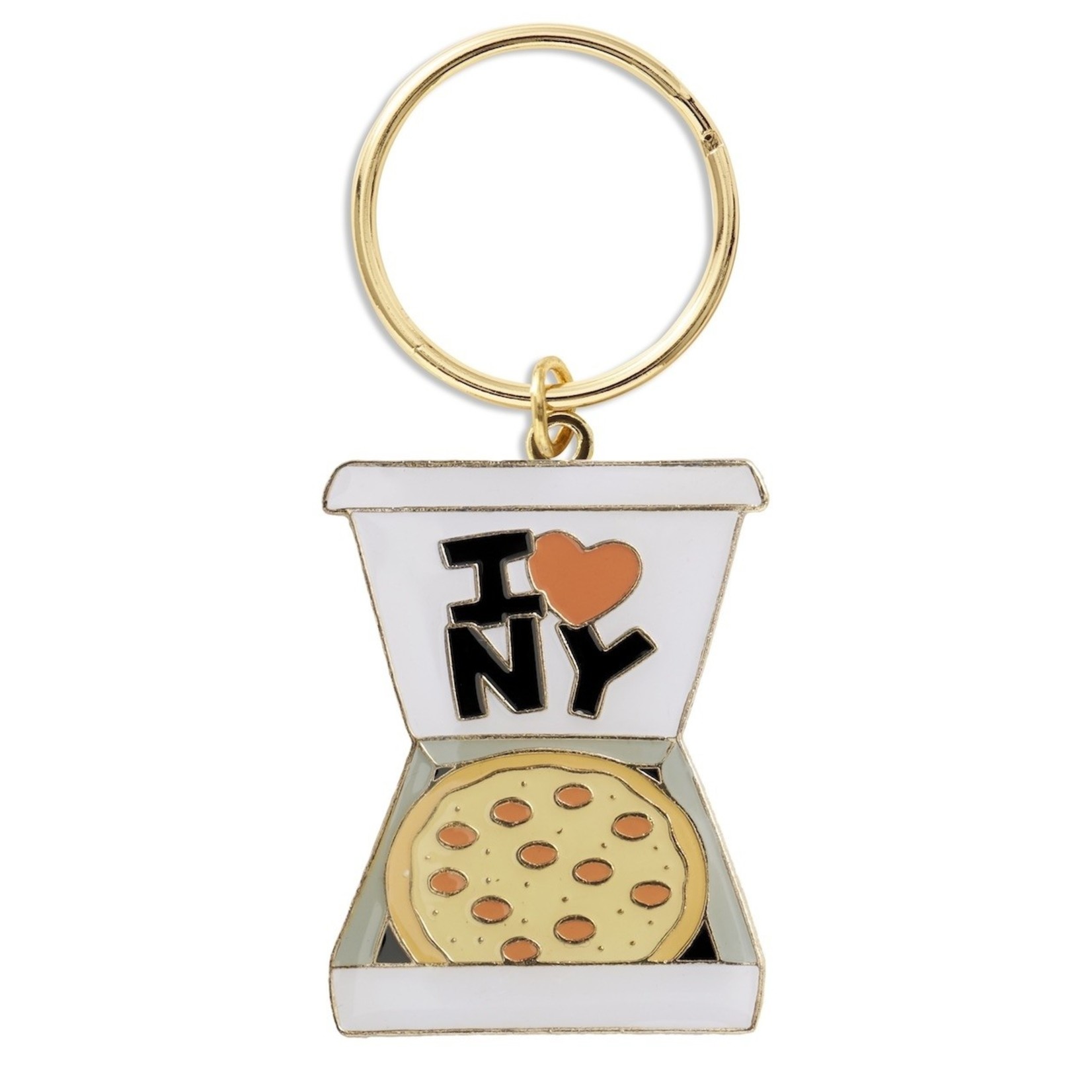 The Found NY Pizza Enamel Keychain
