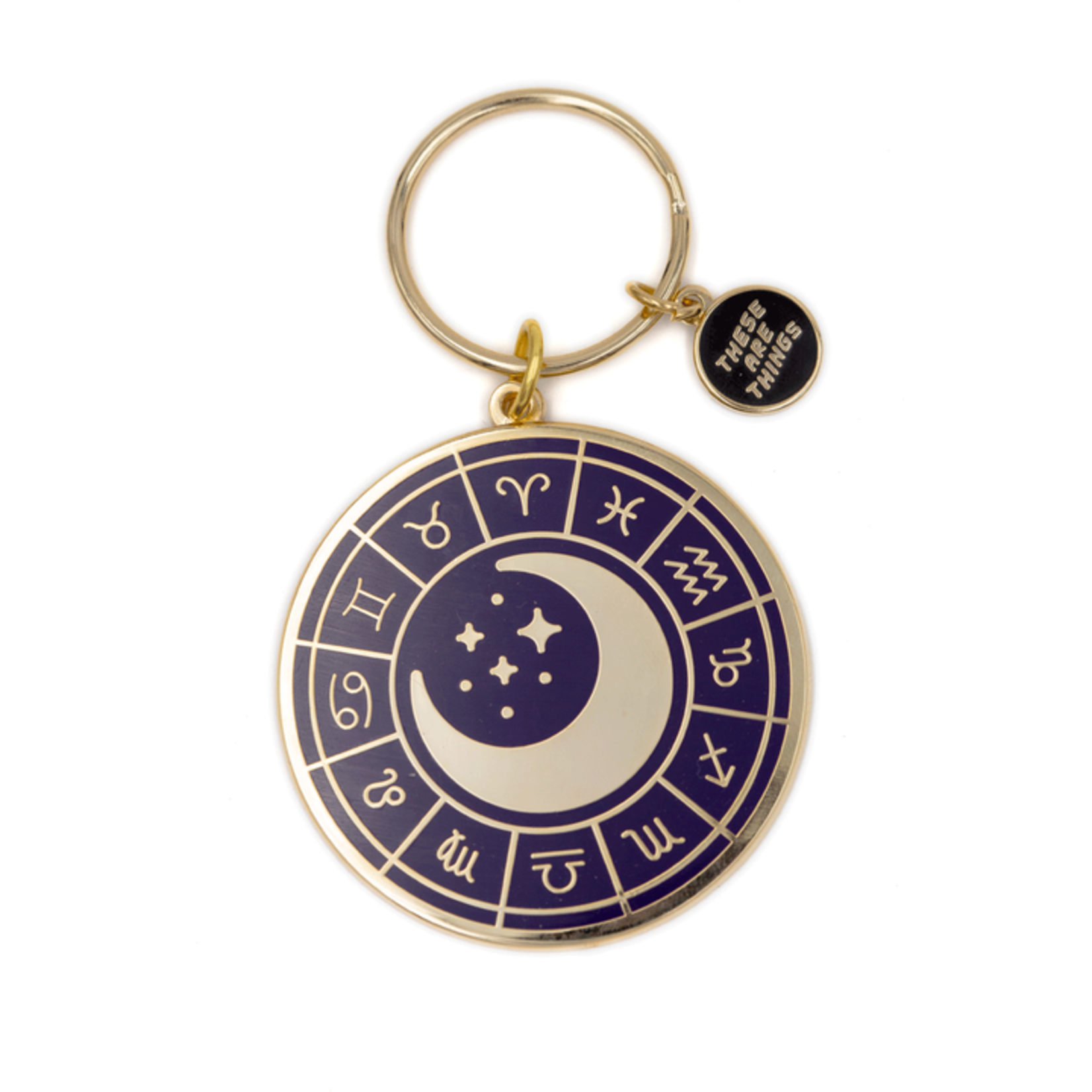 These Are Things - Zodiac Wheel Enamel Keychain 