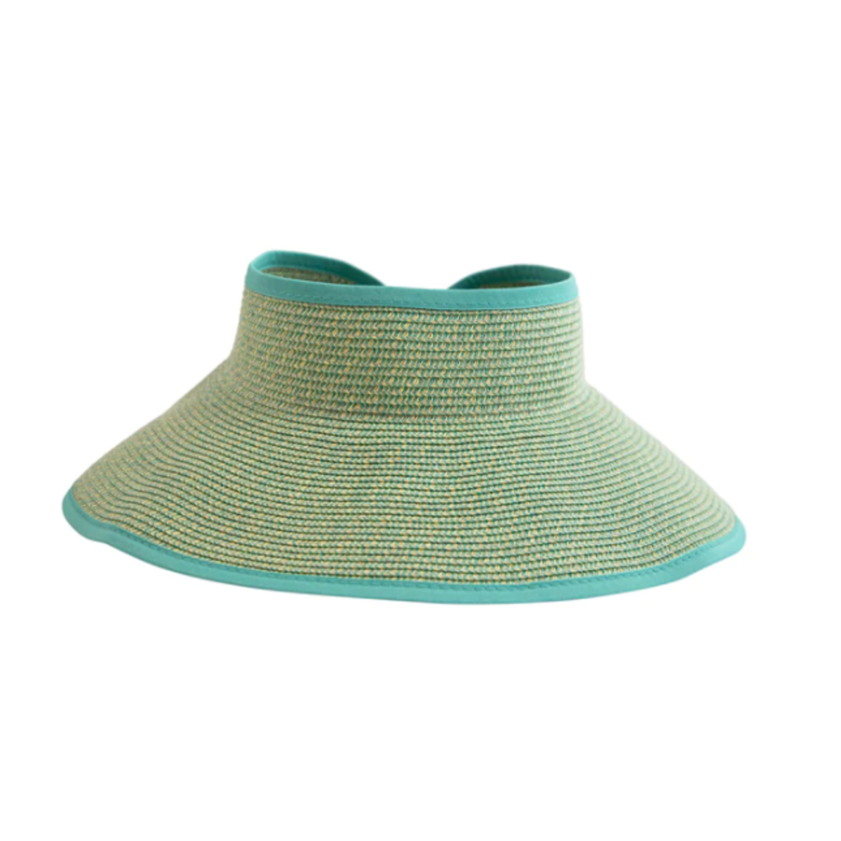 Ultrabraid Large Brim Visor Hat in Aqua