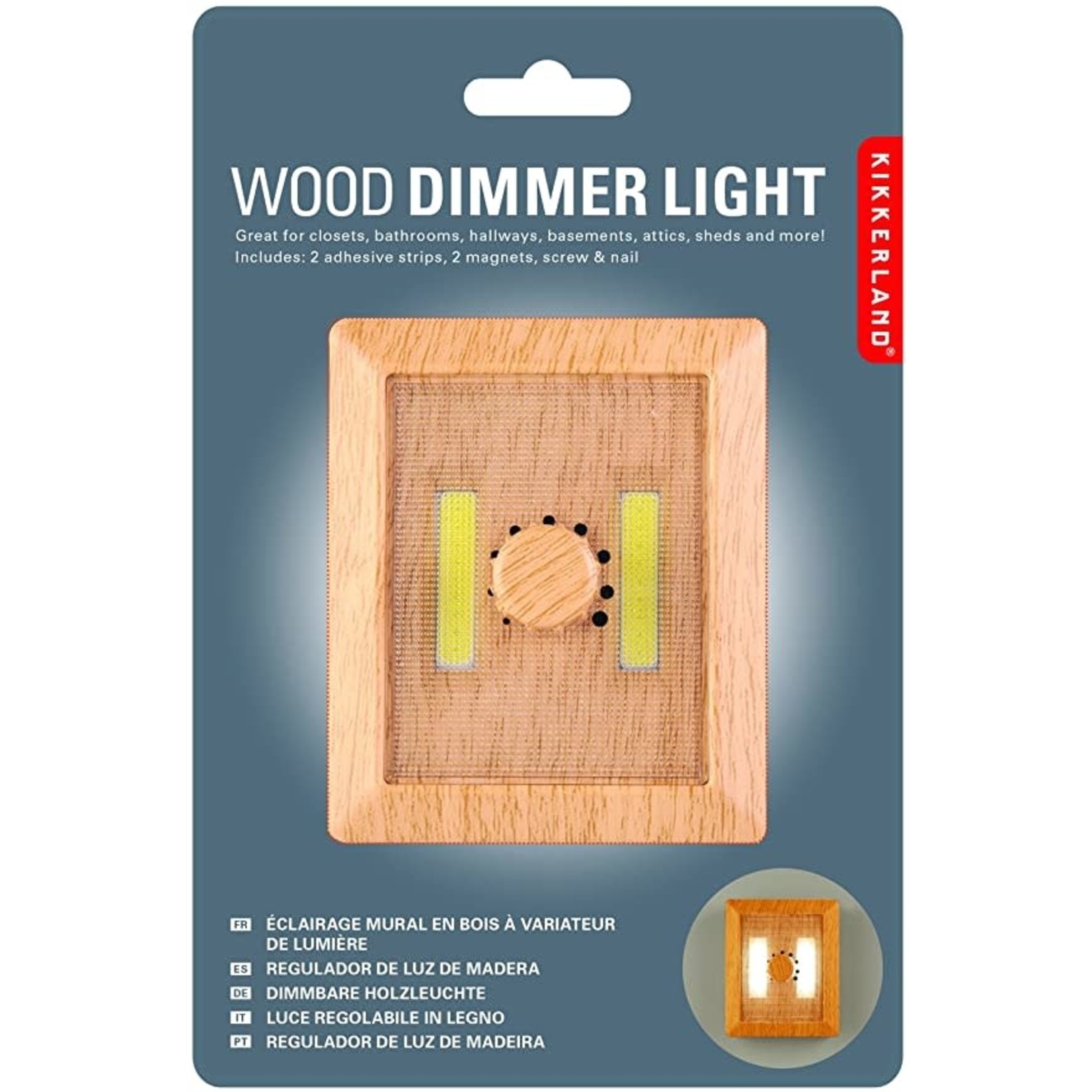 Kikkerland Wood Dimmer Light