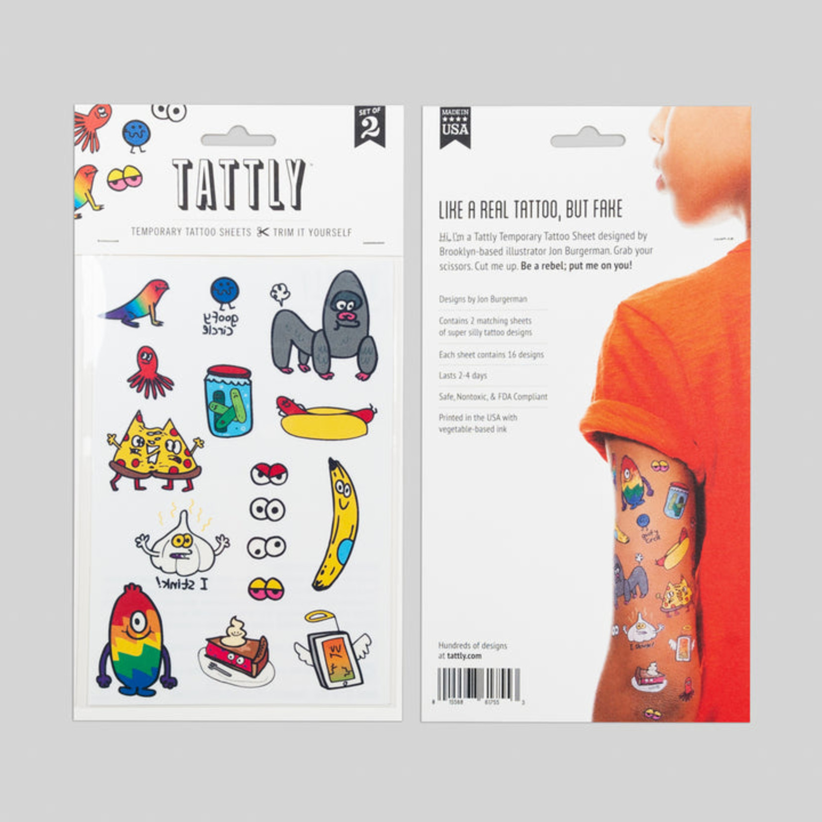 Tattly Goofy Doodles Tattly Sheet