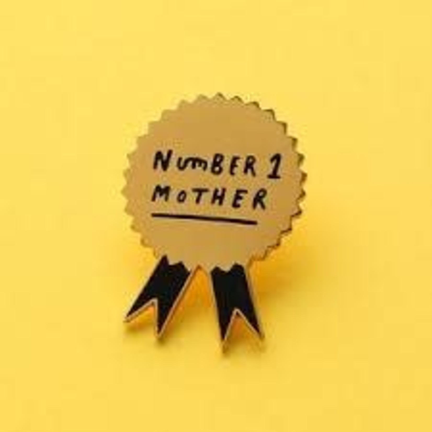 old english co Number 1 Mother Enamel Pin