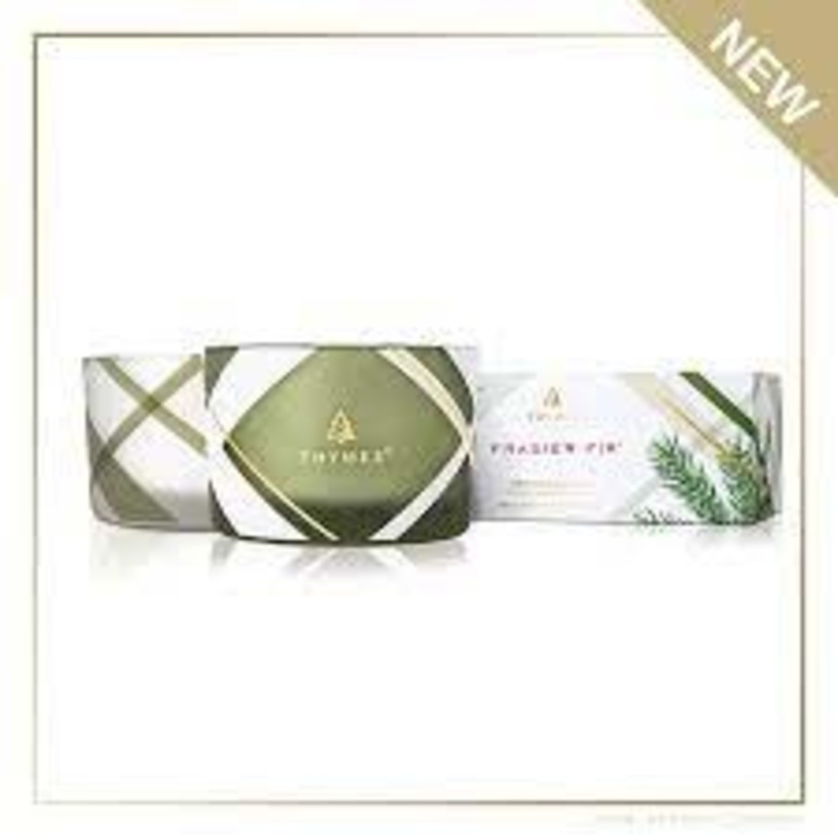 Thymes Frosted Plaid Poured Candle Set