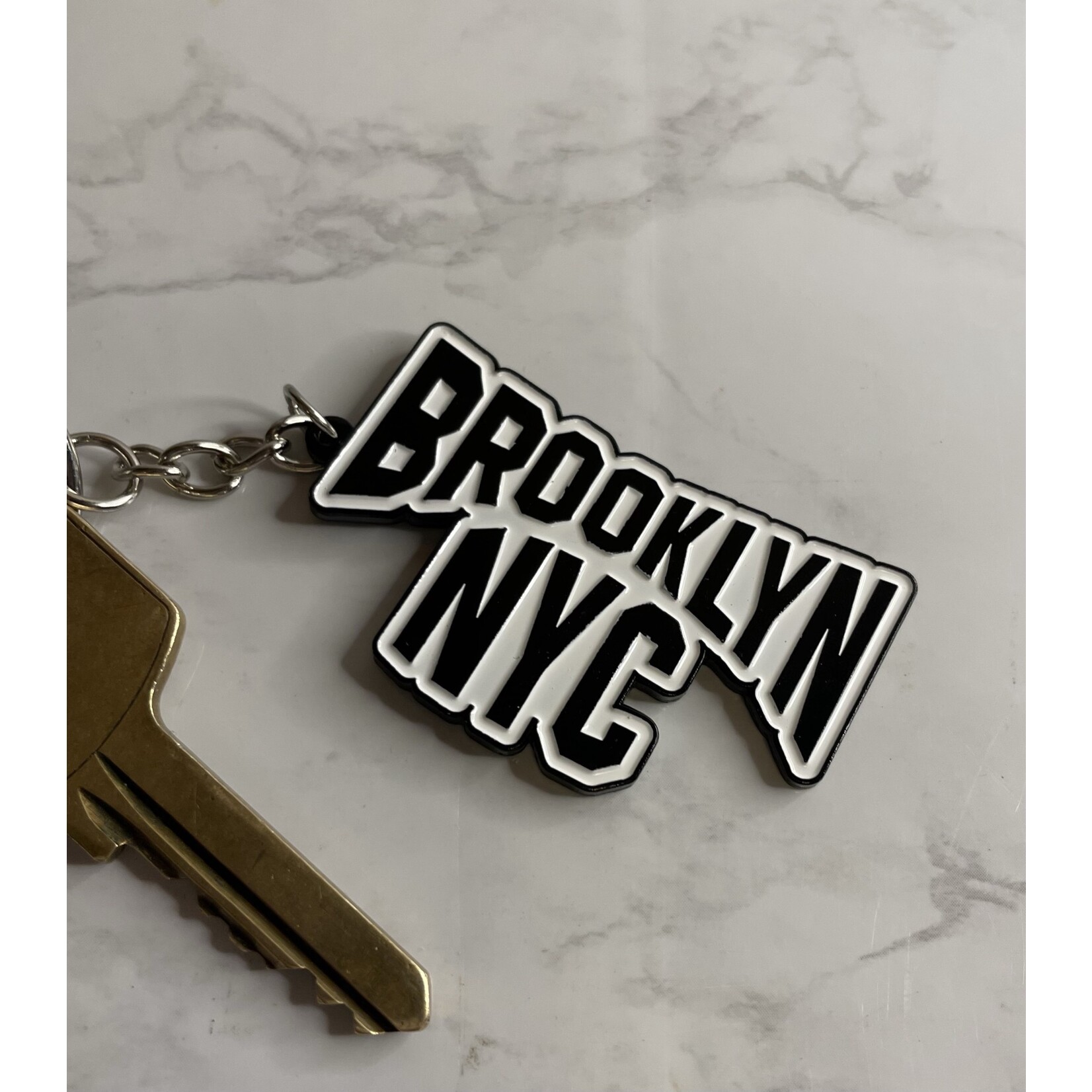 The Found Brooklyn Classic Enamel Keychain