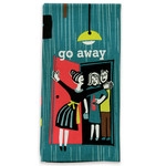 Blue Q Go Away Dish Towel