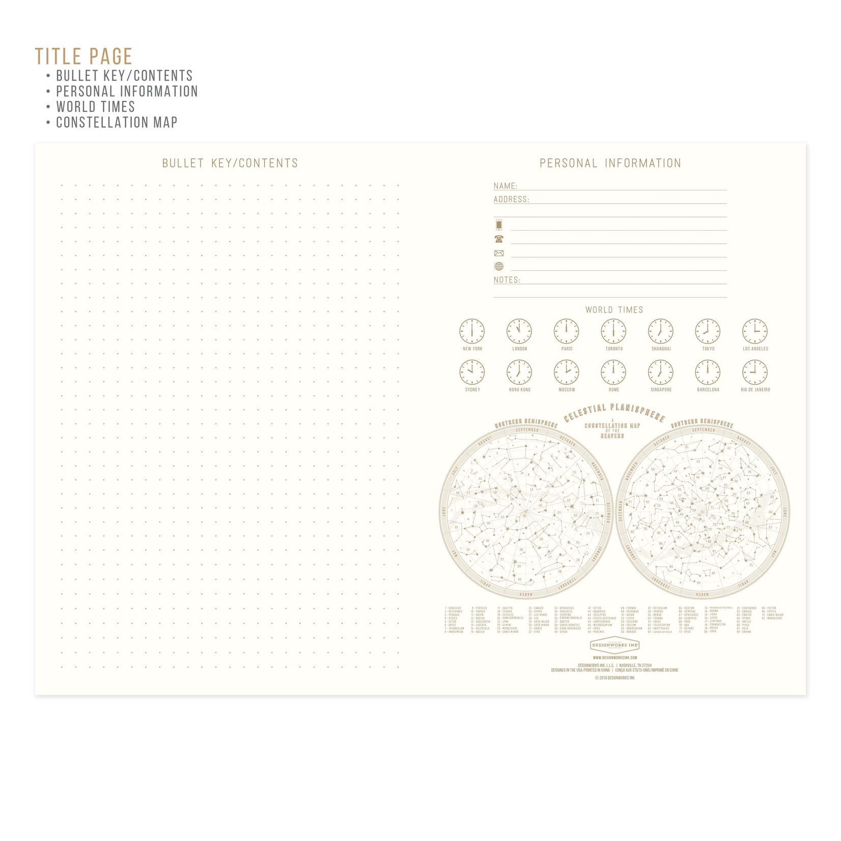 Designworks Ink Radiant Sun Journal in Ochre