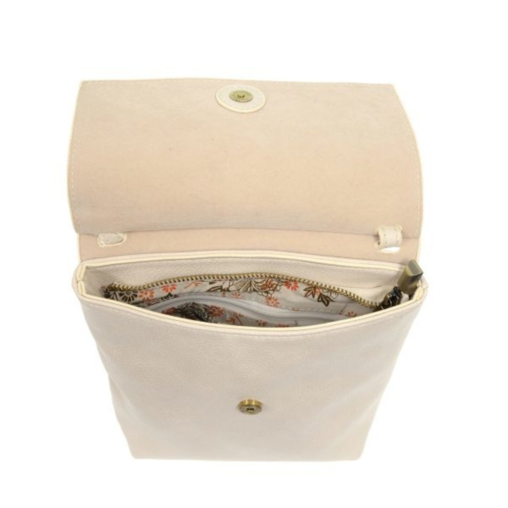 Joy Accessories Aimee Front Flap Crossbody in Oyster