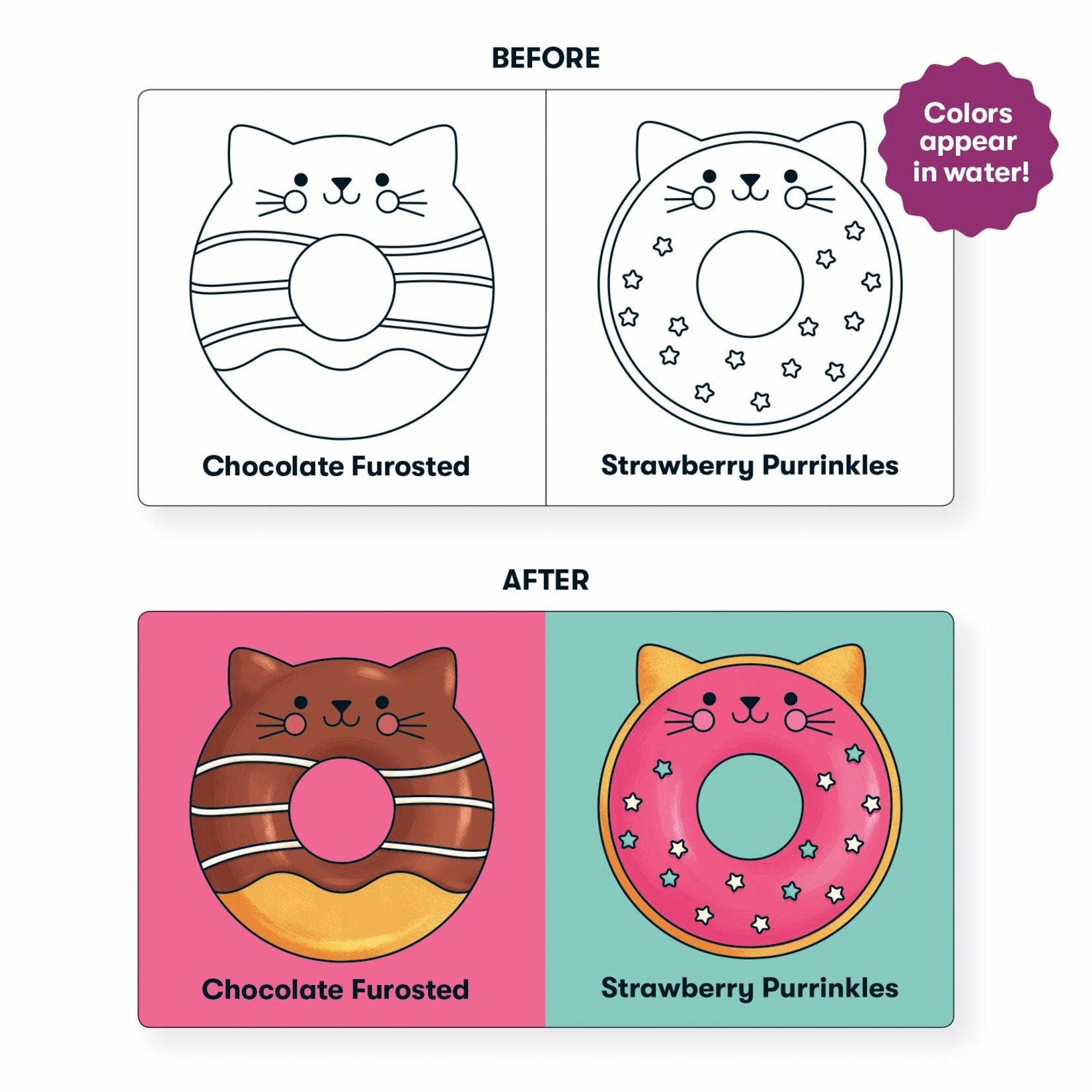 Chronicle Books Cat Donuts Bath Book