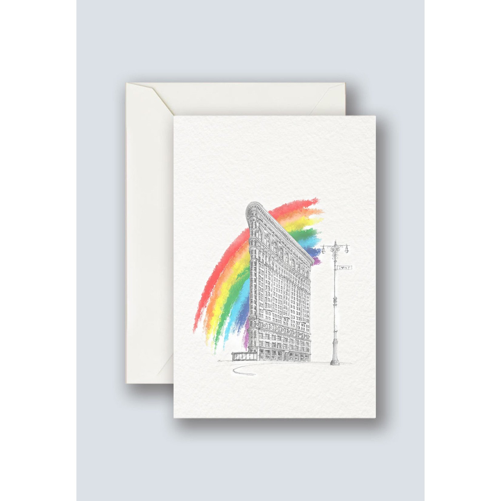benji's of brooklyn Rainbow Flatiron Card