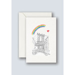 benji's of brooklyn Rainbow Manhattan Bridge Card