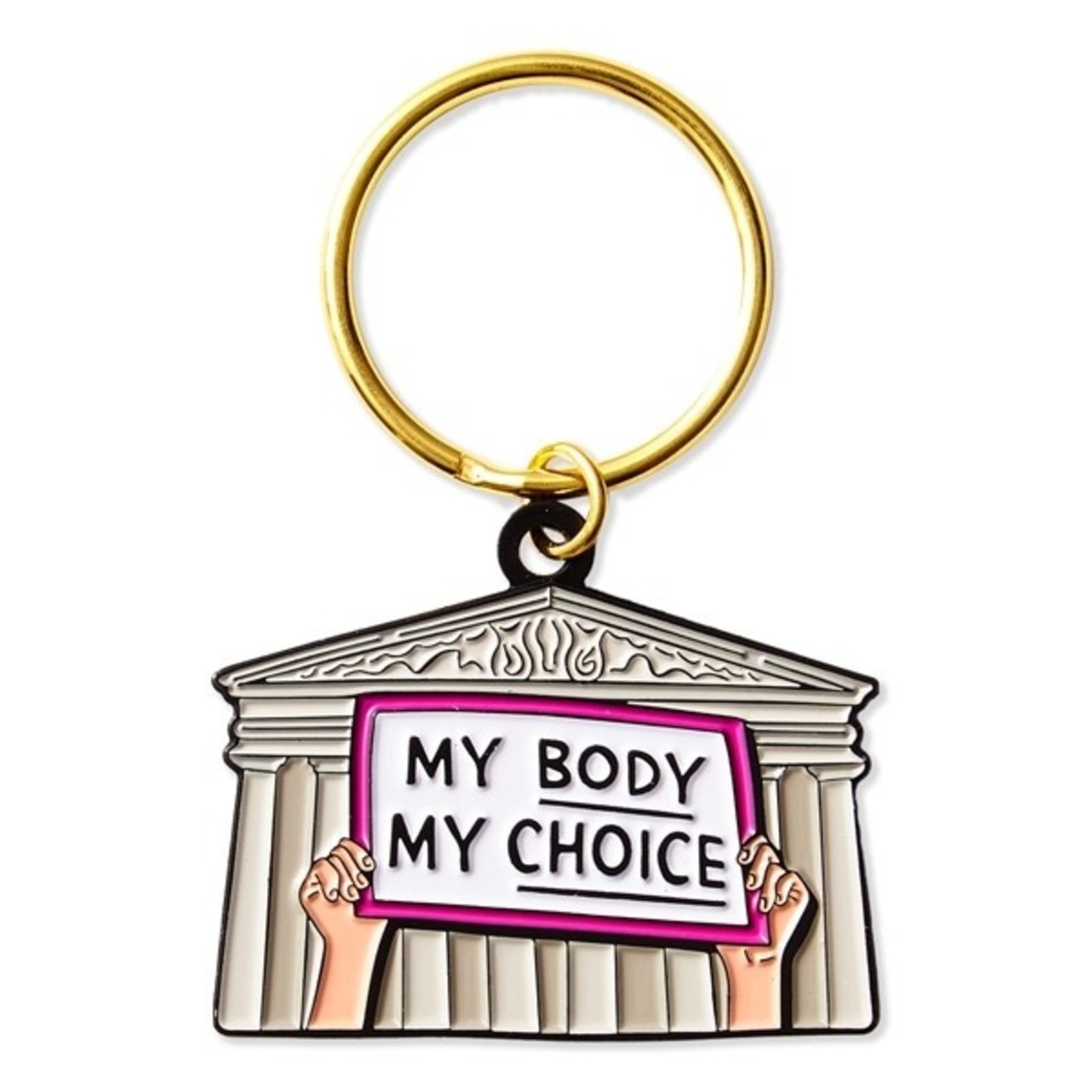 The Found My Body, My Choice Keychain