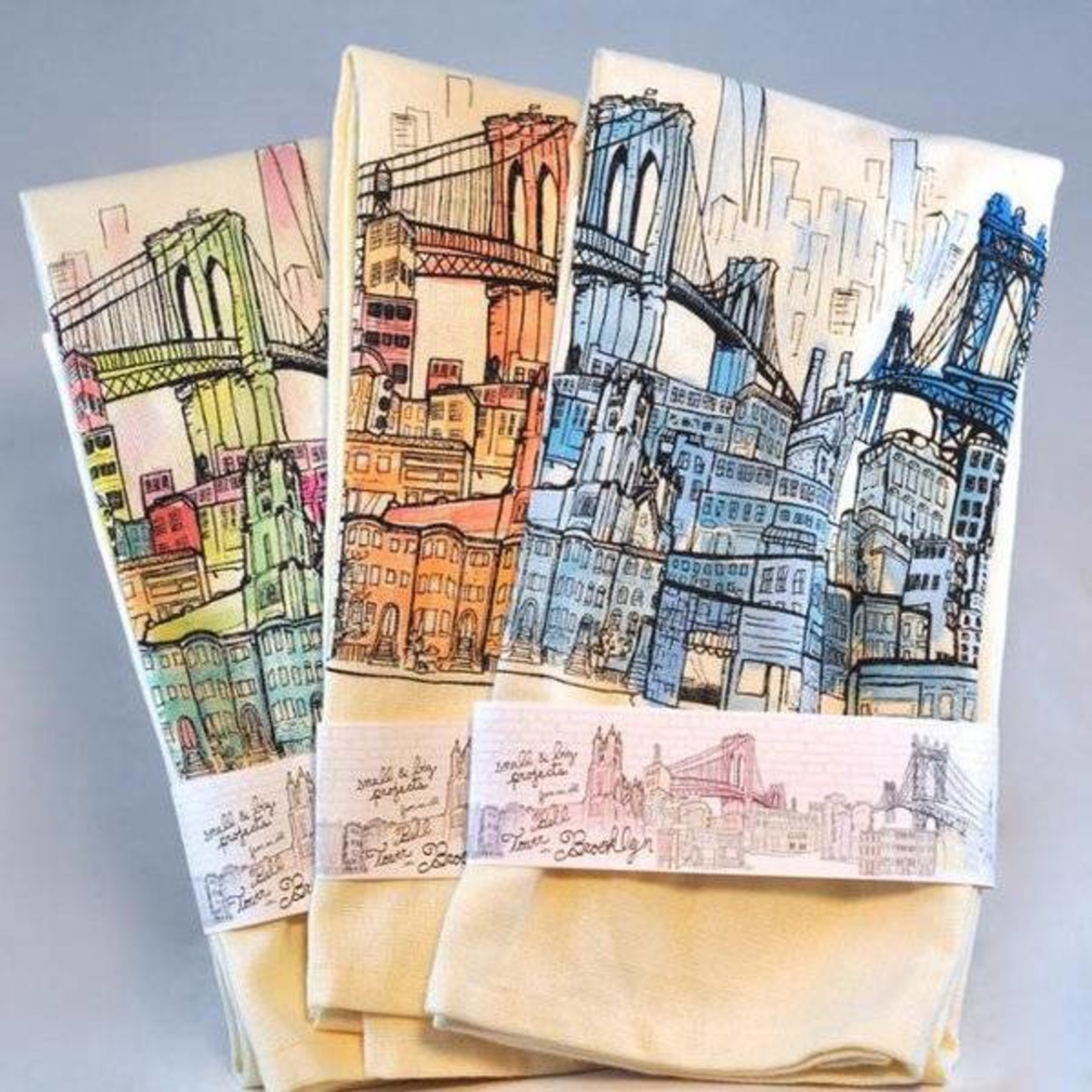 Brooklyn Bell Tower Brooklyn Landscape Printed Tea Towel