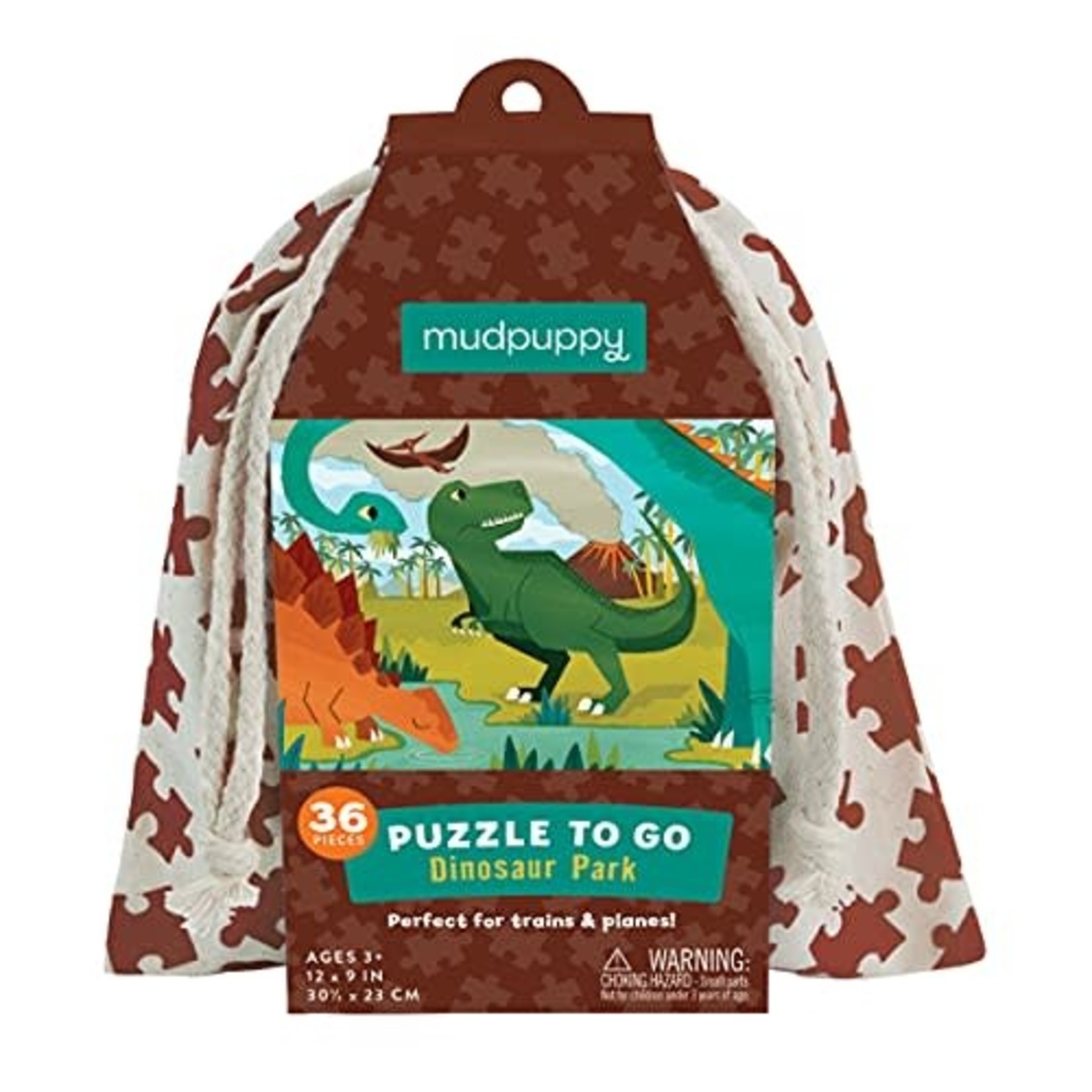 mudpuppy Dinosaur Park Puzzle to Go