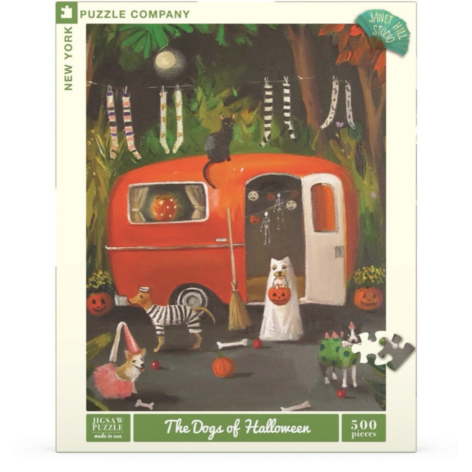 New York Puzzle Company The Dogs of Halloween Puzzle