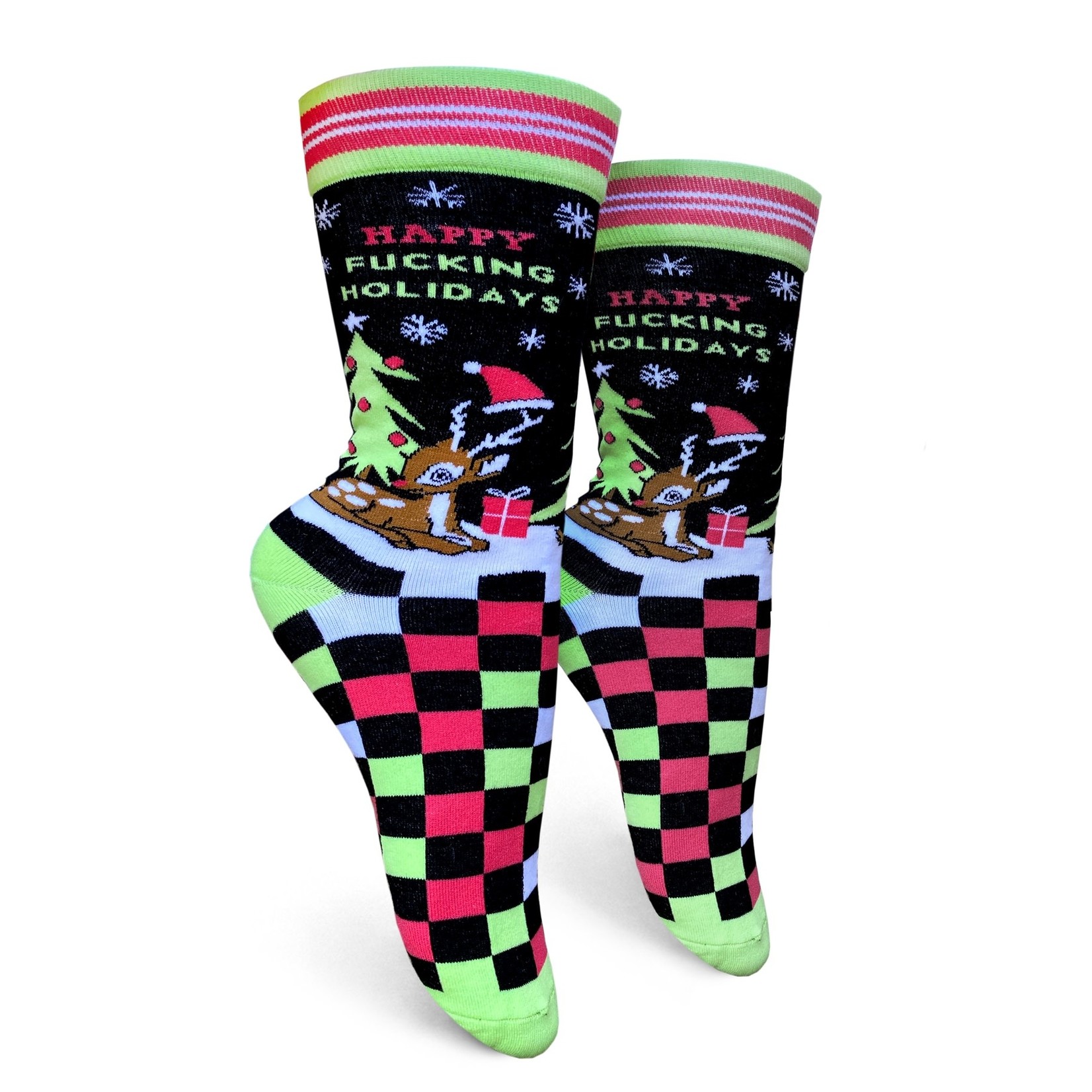 Groovy Things Women's Happy F*cking Holidays Socks