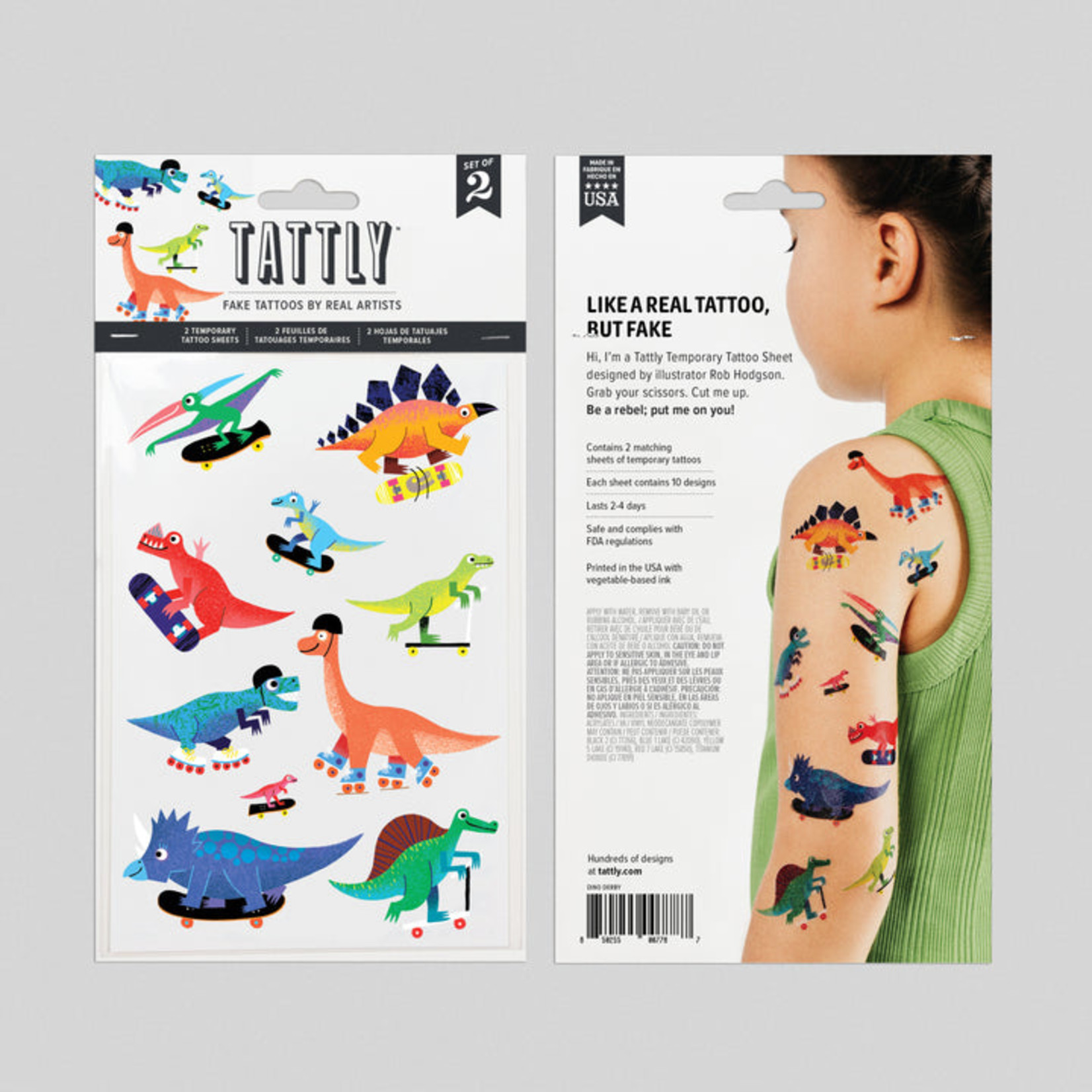 Tattly Dino Derby Tattly Sheet