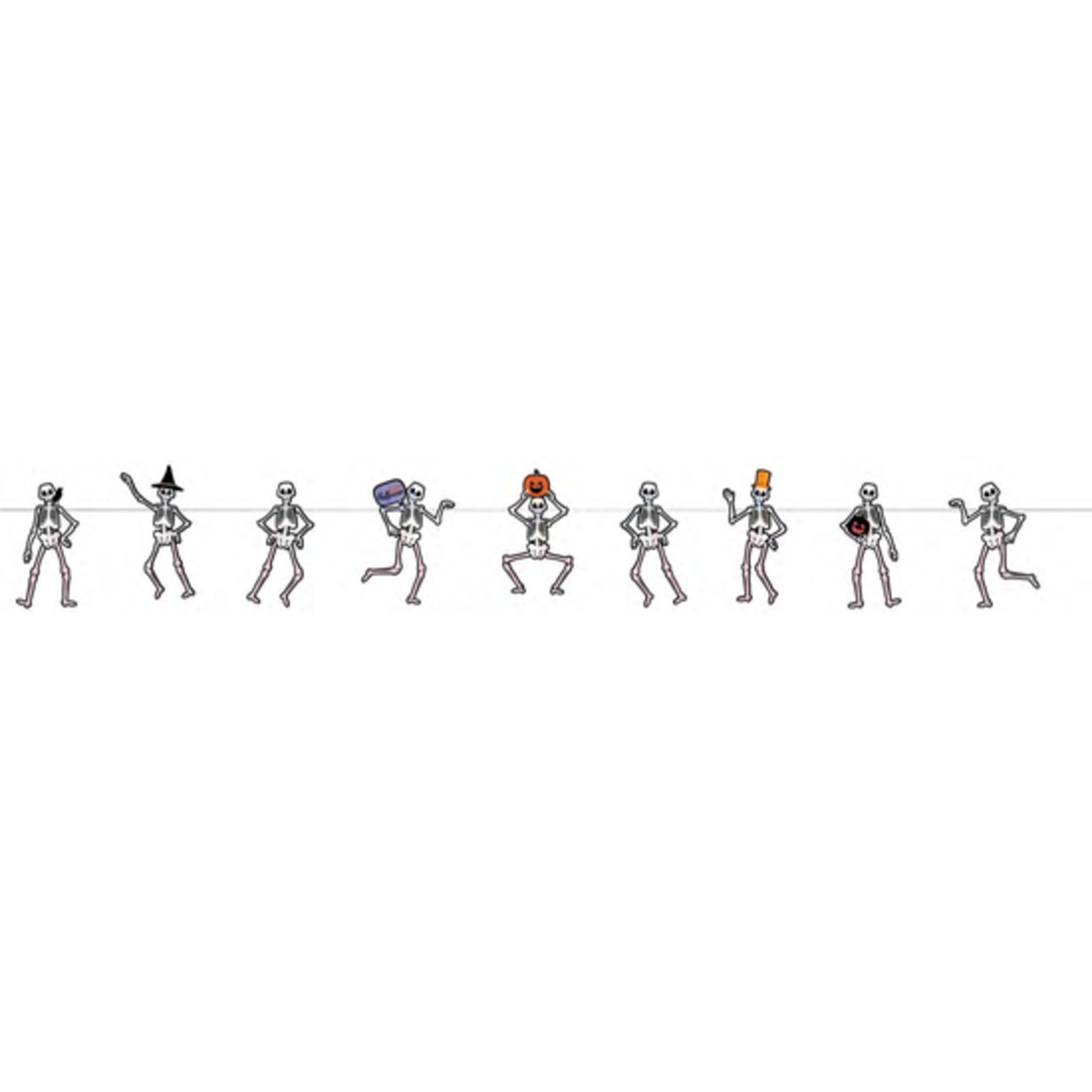Holographic Dancing Skeleton  Garland
