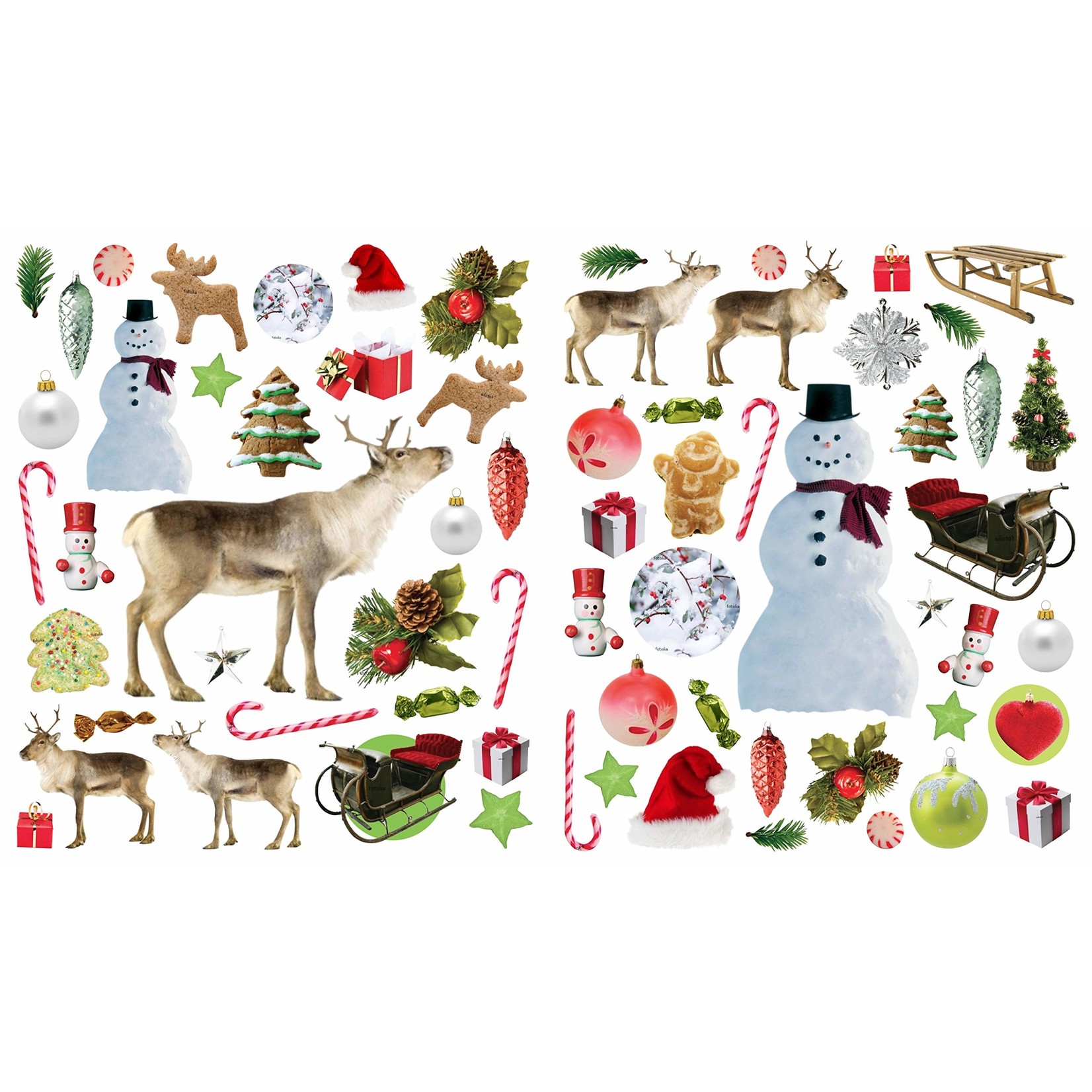 Hachette Christmas Reusable Stickers