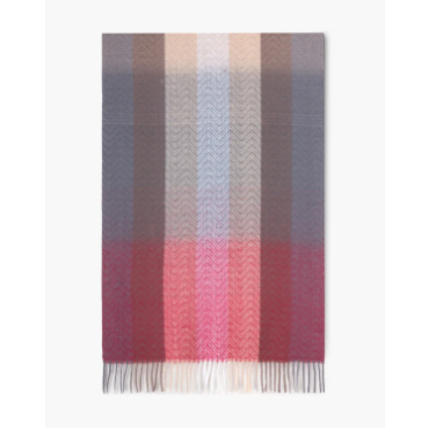 Color Block Ombre Scarf in Fuchsia