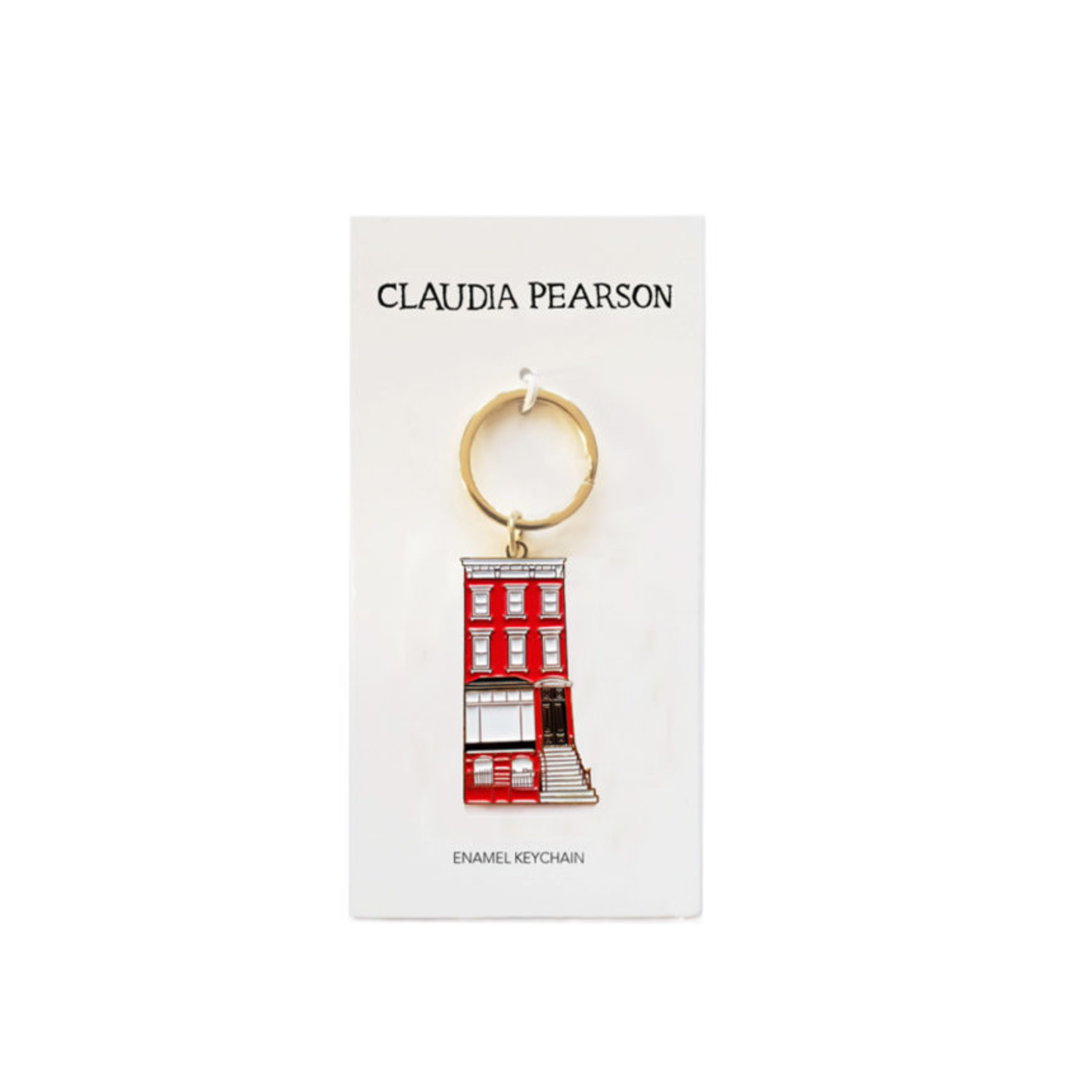 Claudia Pearson Brownstone Keychain