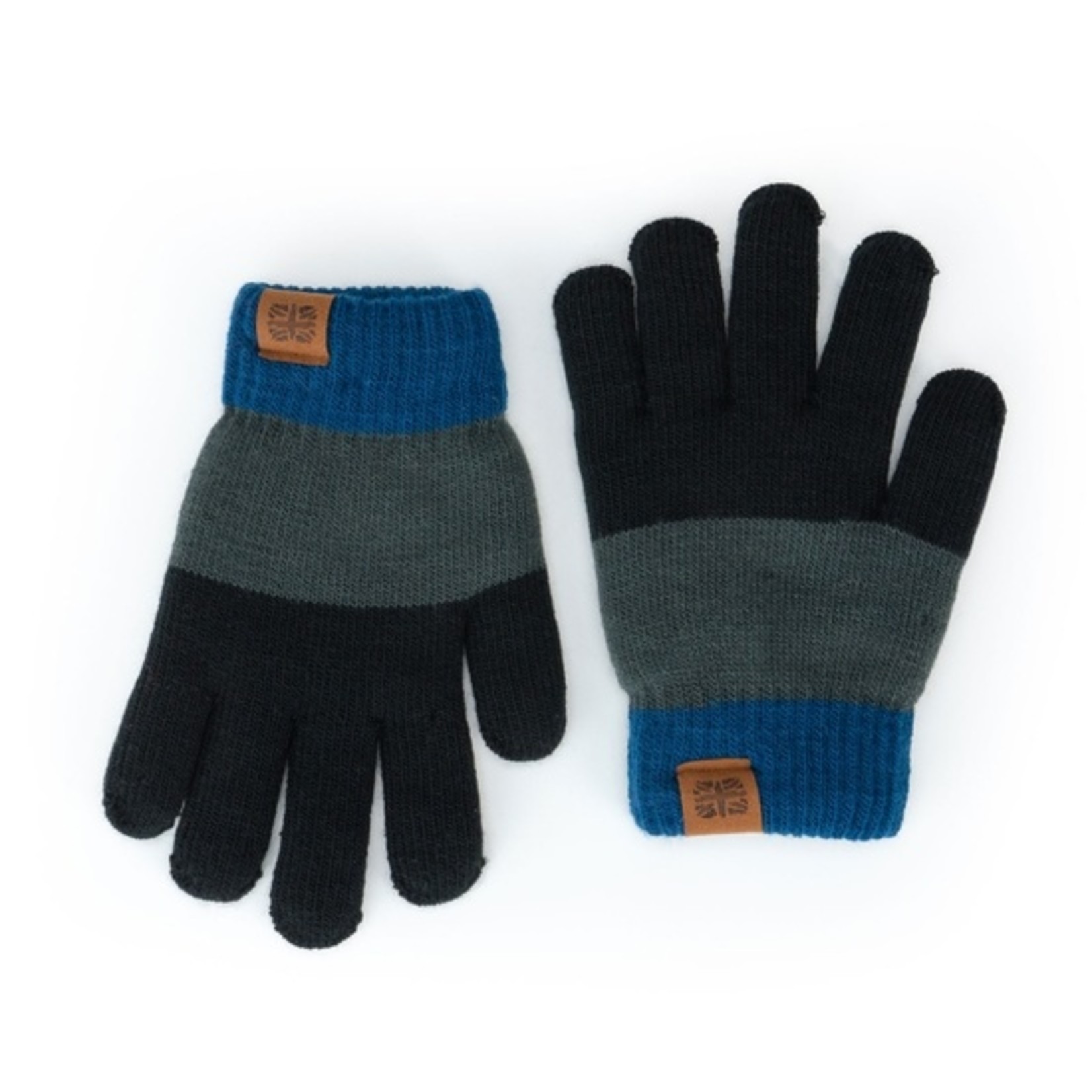 Block Party Kids Gloves in Black