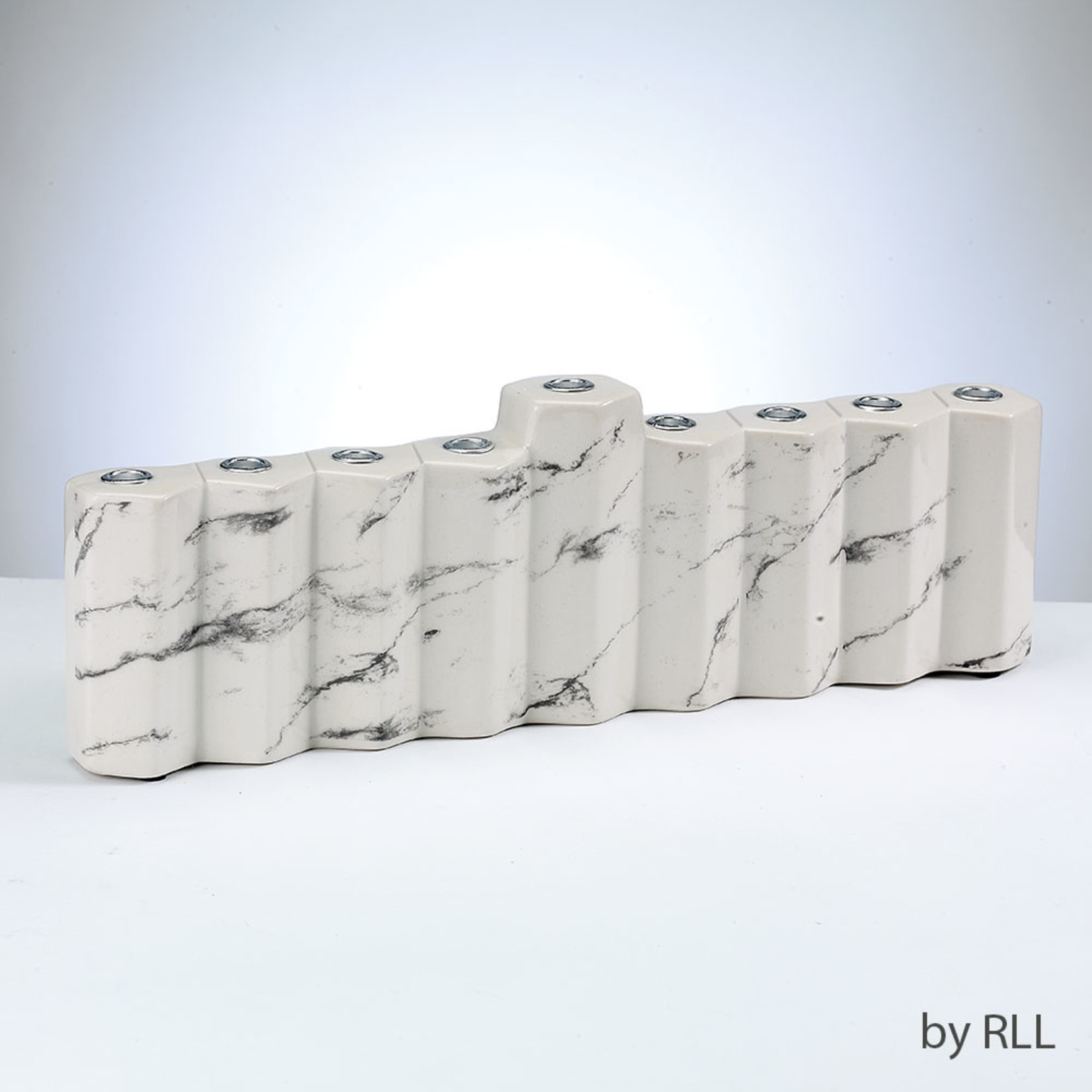 White Marble Menorah