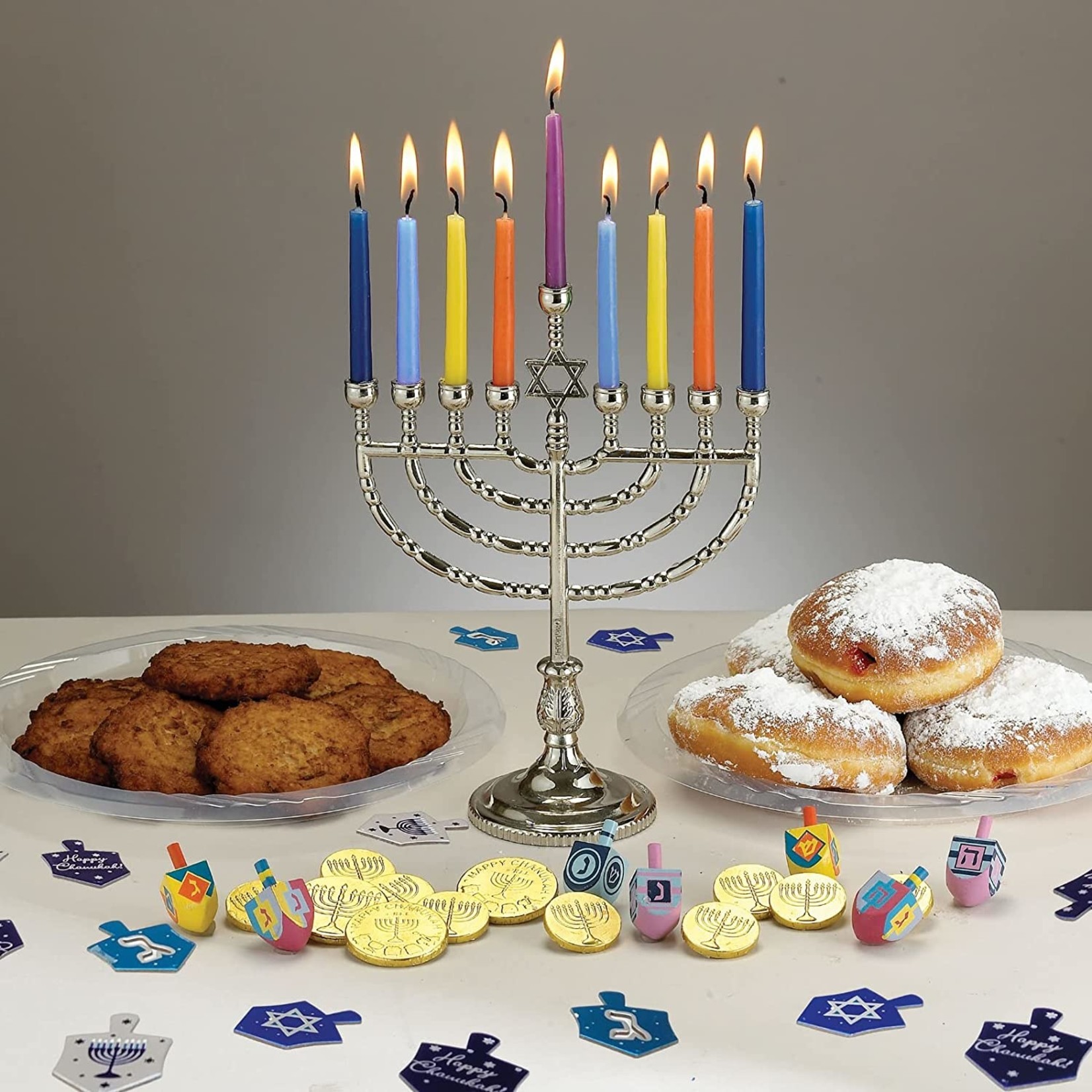 Rite Lite Ltd Hanukkah Candles in Multi Colored