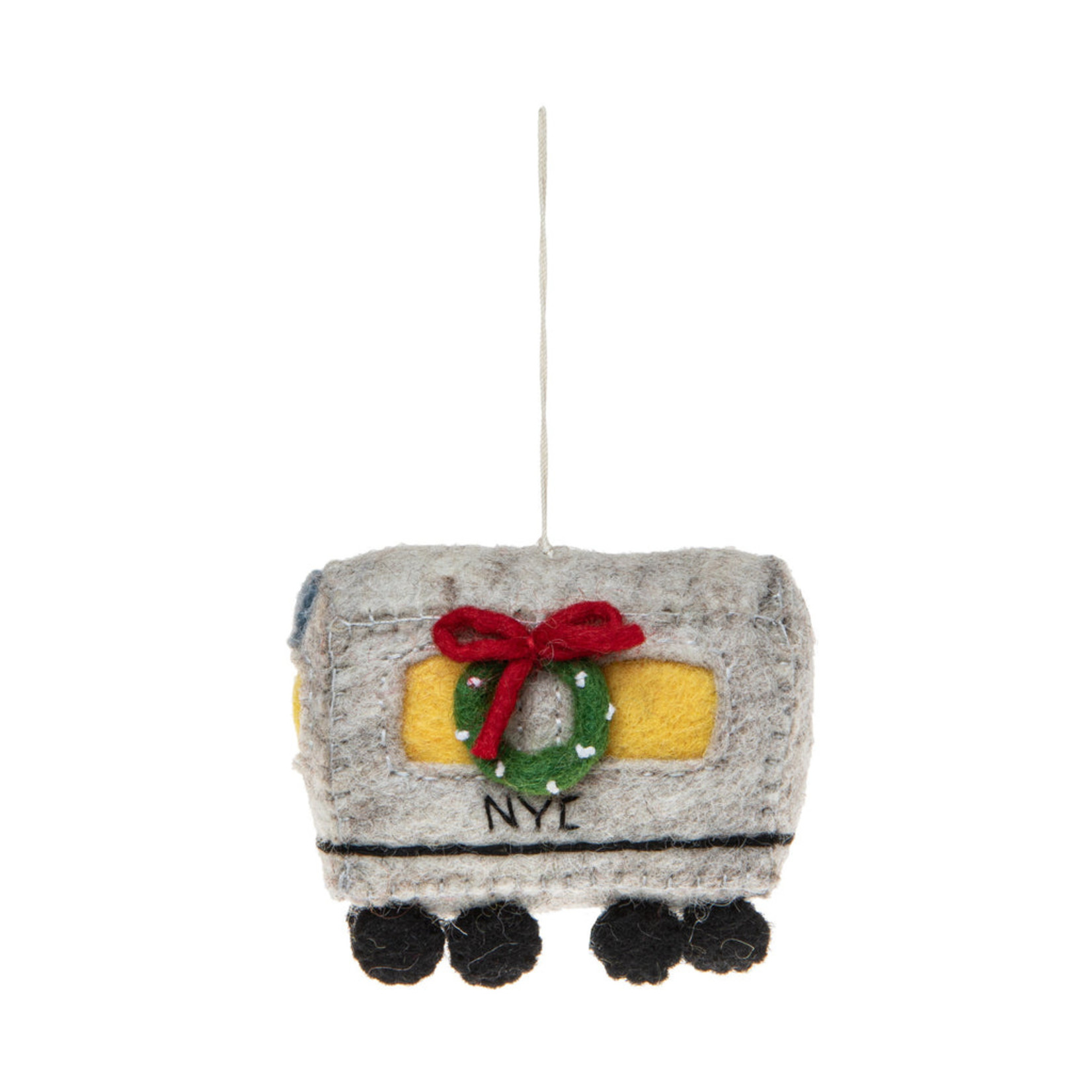 Global Goods Partners Felt Subway Ornament