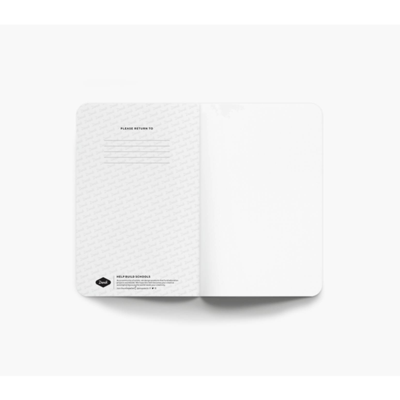 Denik "Snowy Mountains" Lined Notebook