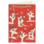Cavallini Season's Greetings Snowmen Card