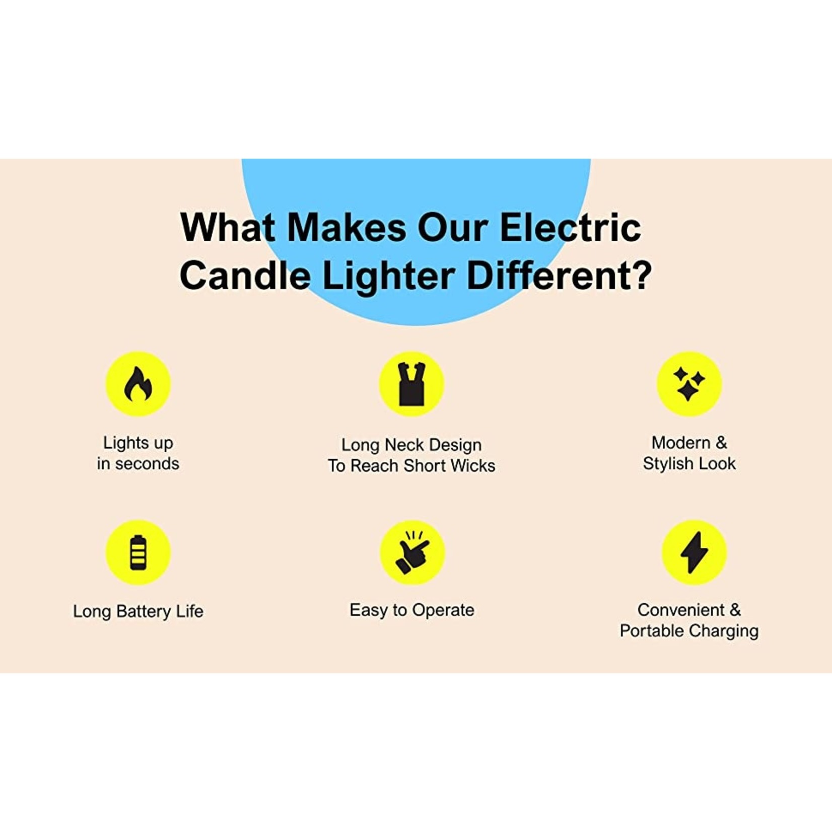 The USB Lighter Company USB Candle Lighter in Black