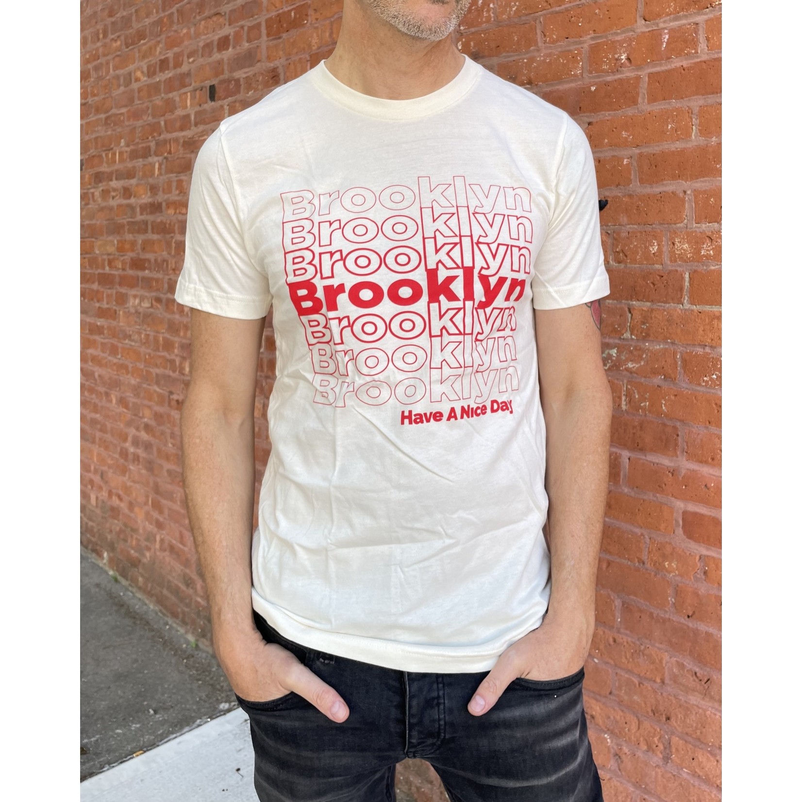 Exit9 Gift Emporium Brooklyn Repeating Pattern T-Shirt