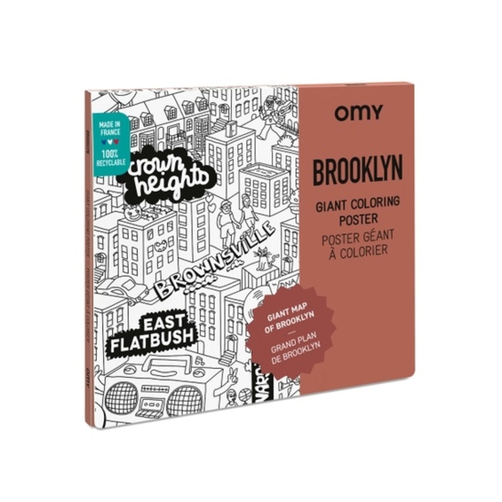 Brooklyn Giant Coloring Poster