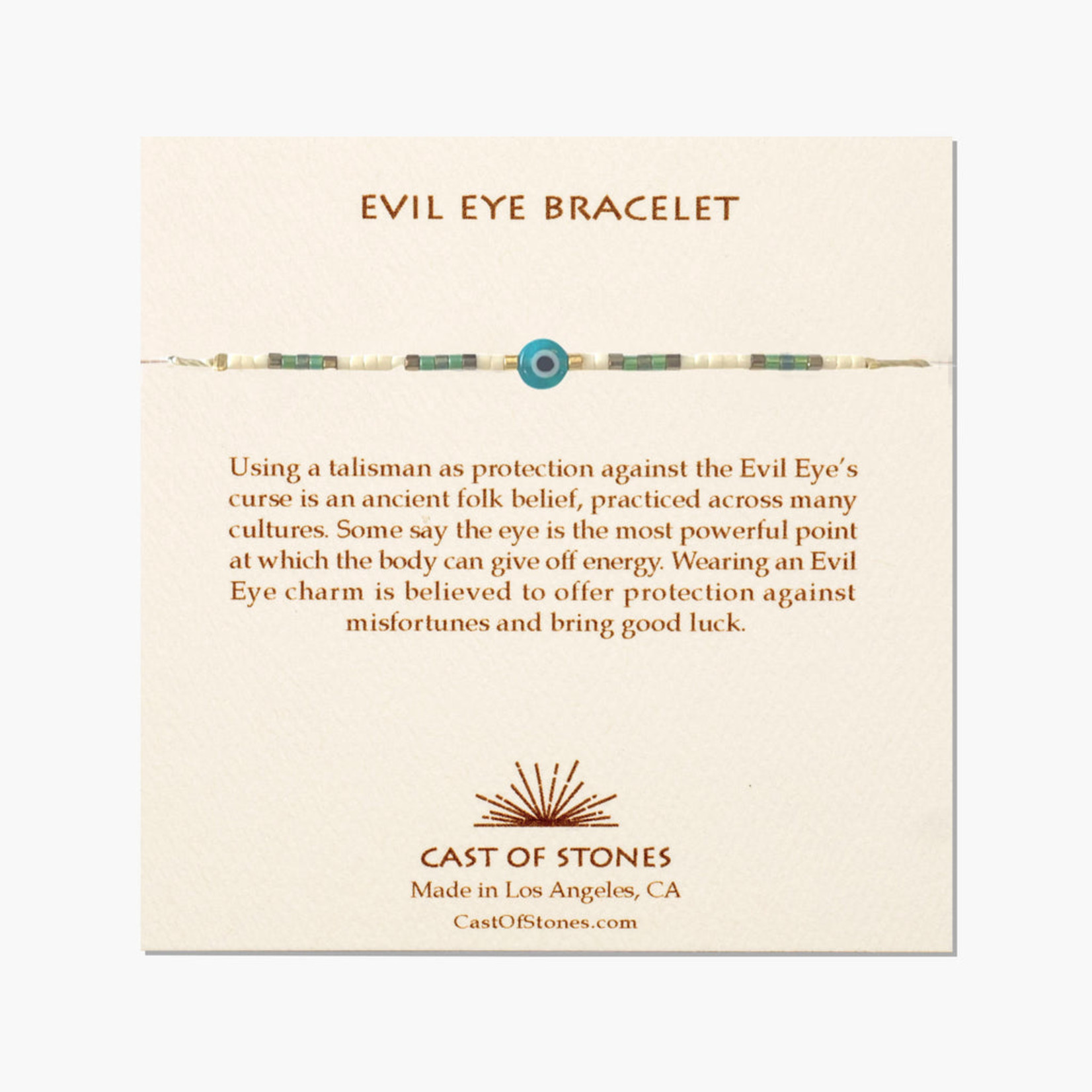 Evil Eye Bracelet in Blue Sea