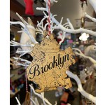 Brooklyn Map Wooden Ornament