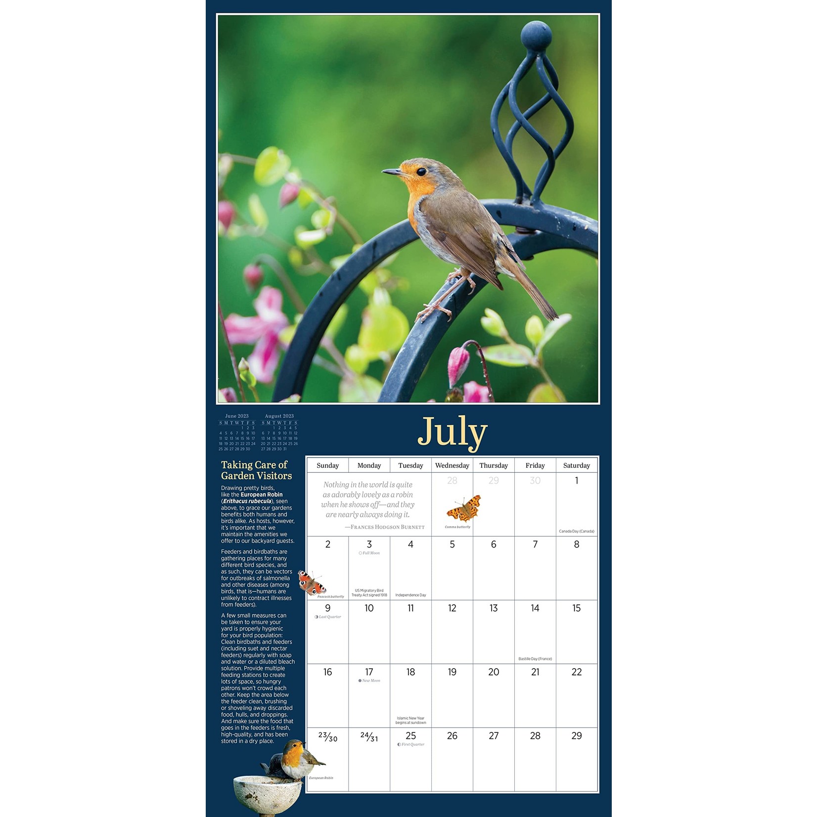 Workman Publishing Audubon's Watercolors  Wall Calendar 2024