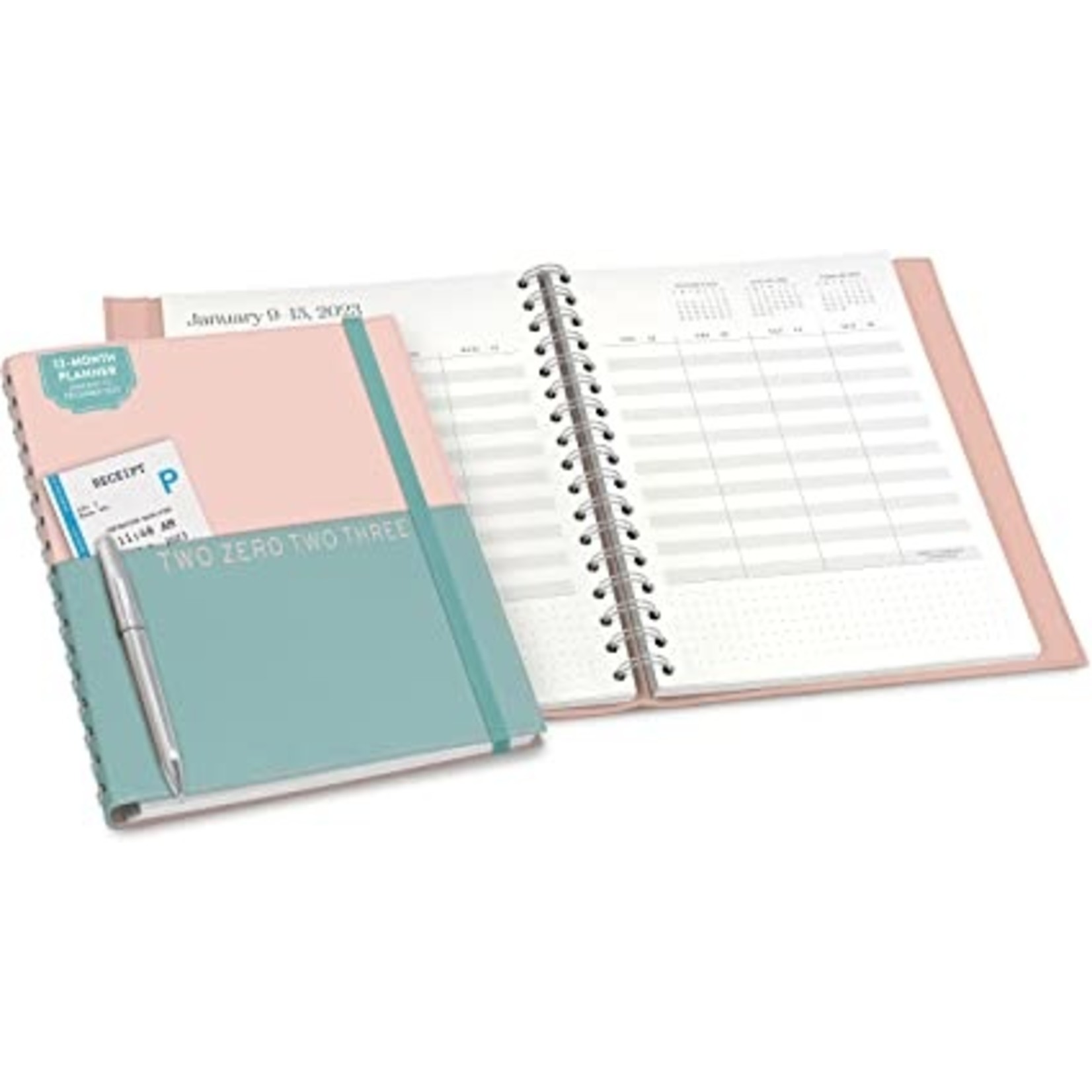 2023 Real-Time Planner in Blush & Teal