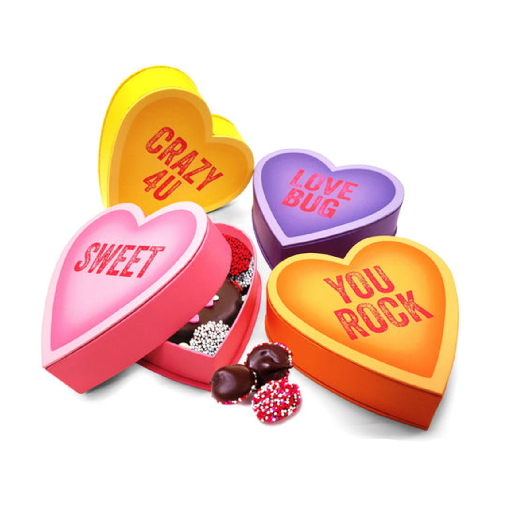 Lilac Chocolates Heart Talk Chocolate Box