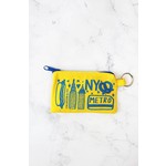 Calhoun & Co. New York Zipper Card Pouch in Metro Card